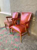 GOODWOOD Pair of Vintage Vinyl Armchairs