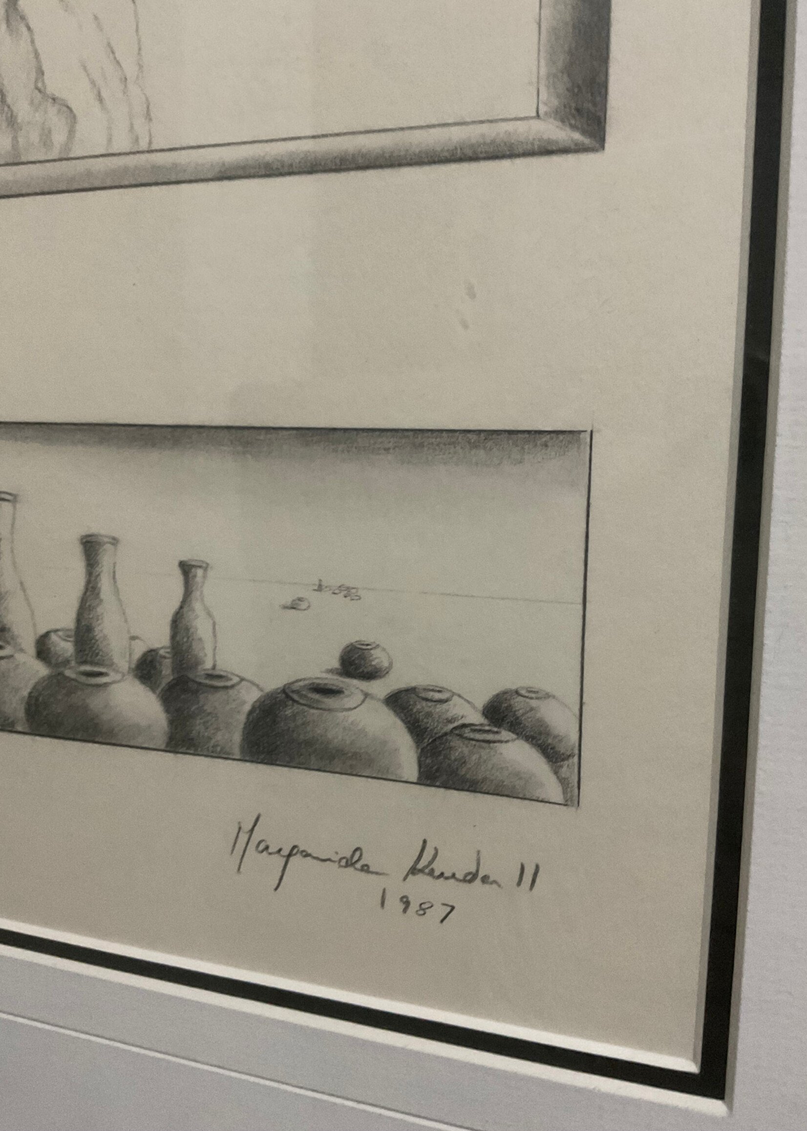 GOODWOOD Pencil Drawing, Signed, 1987