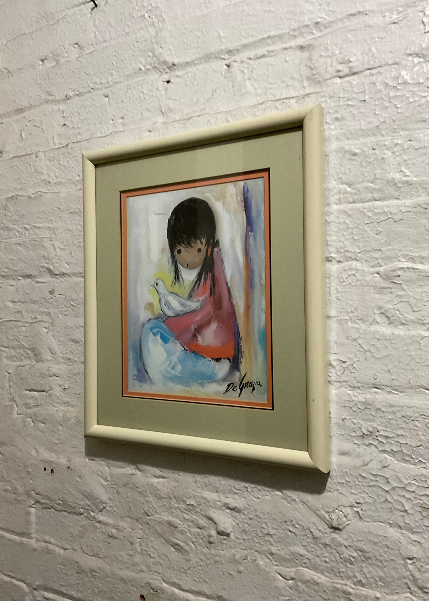 GOODWOOD Girl & Bird Print, DeGrazia