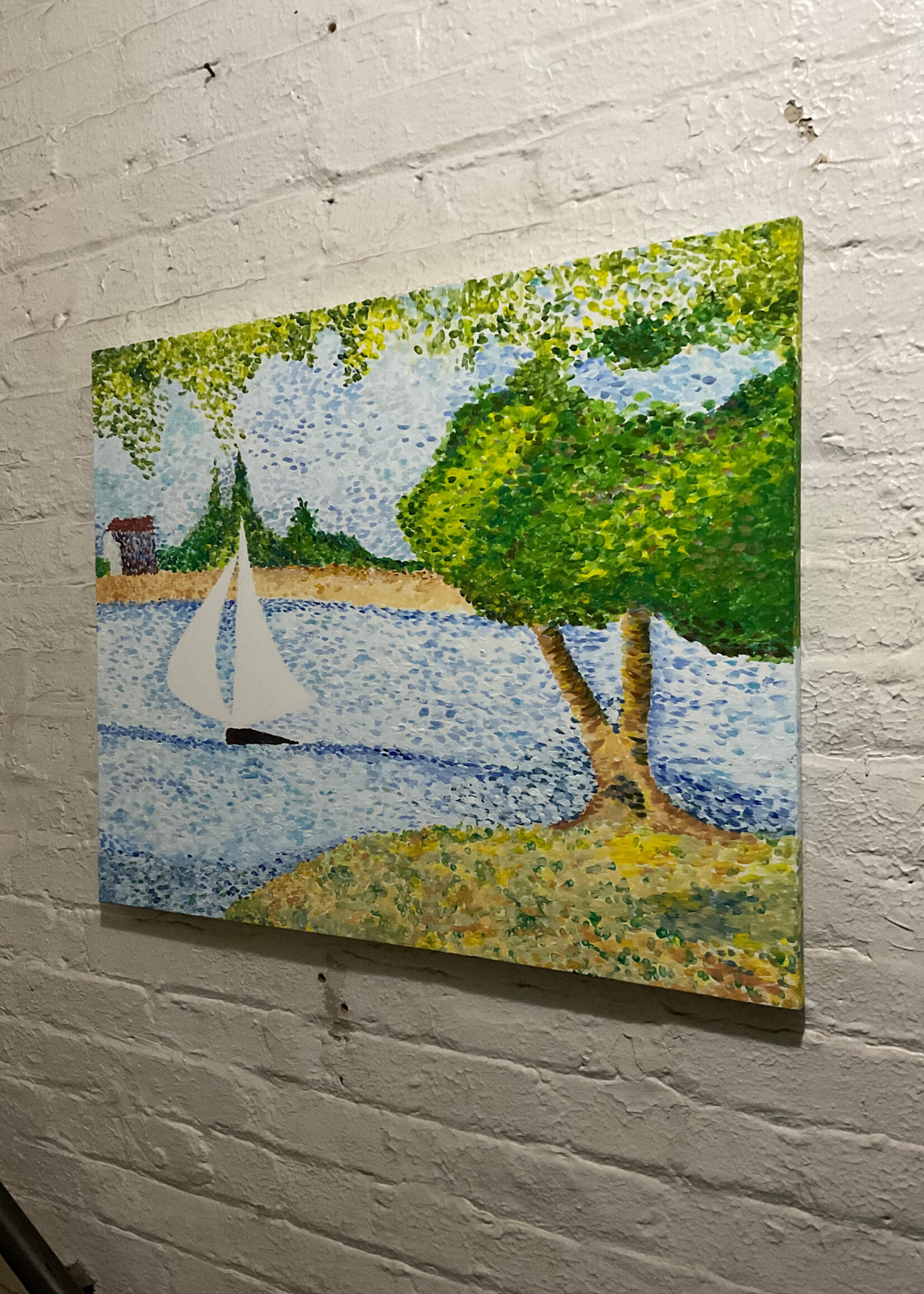 GOODWOOD Water Scene, Acrylic on Canvas