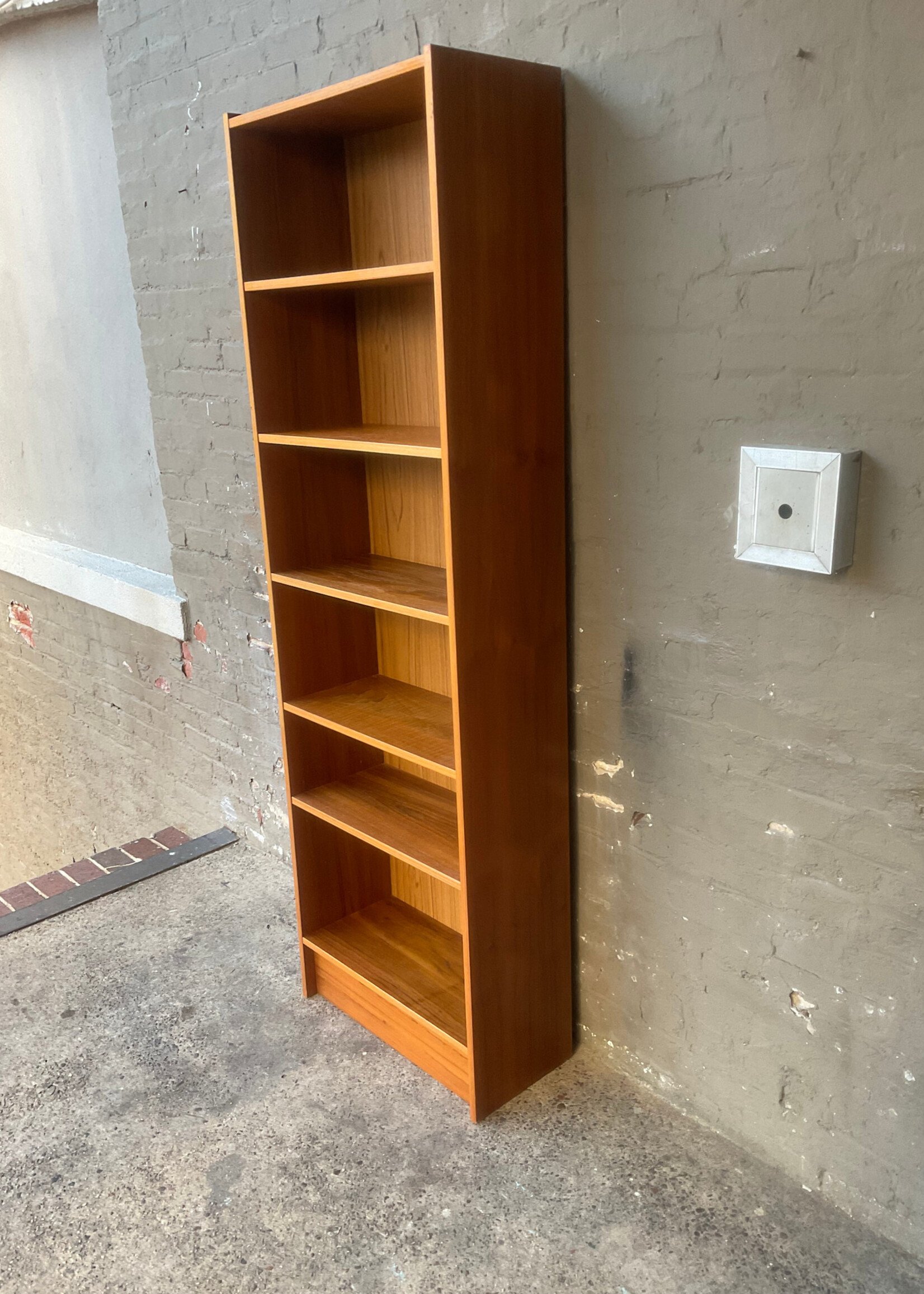 GOODWOOD Danish Modern Narrow Teak Bookcase