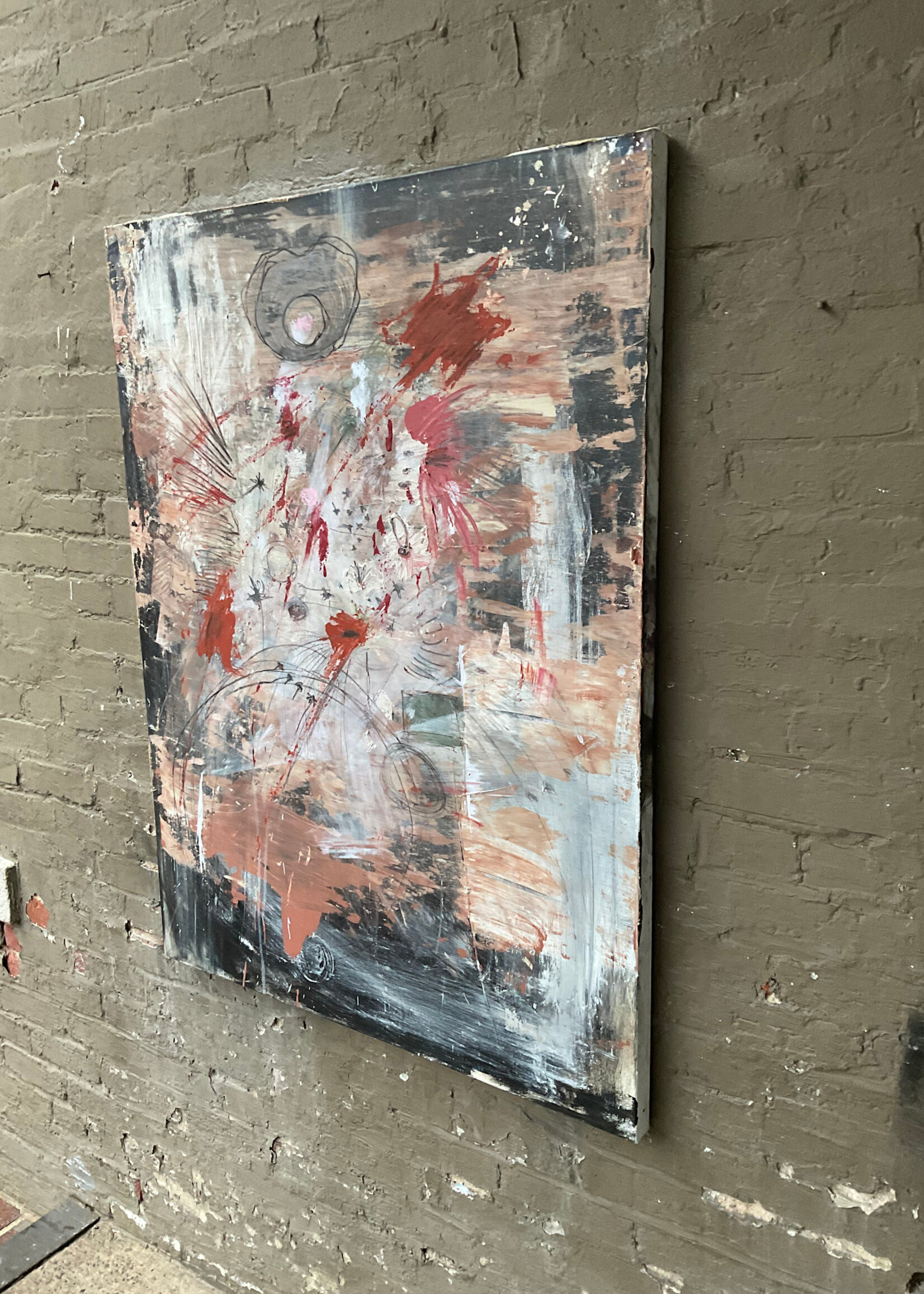 GOODWOOD Red, Black & Rust Abstract, Aidan Niepold