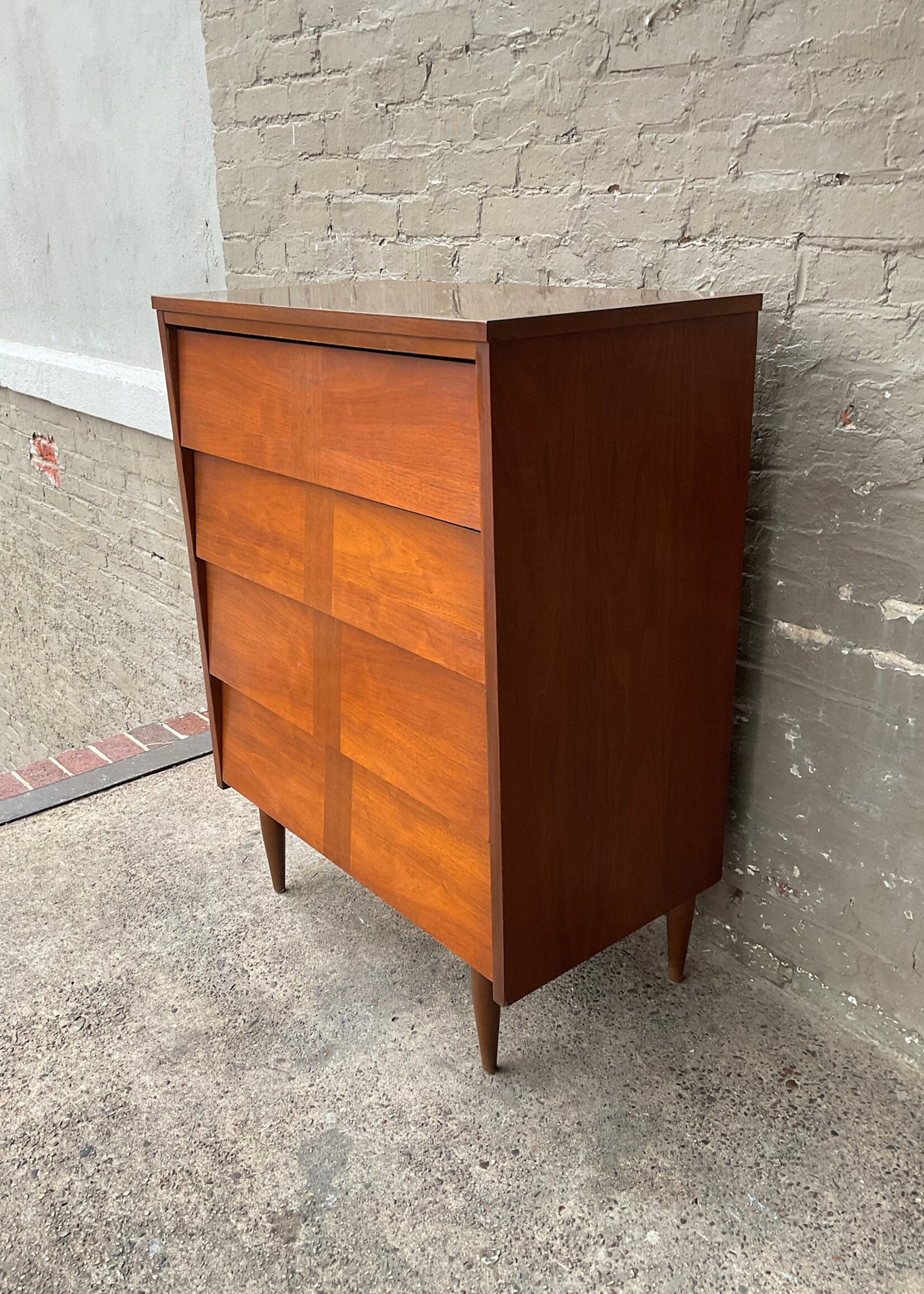 GOODWOOD MCM Walnut Chest with Laminate Top