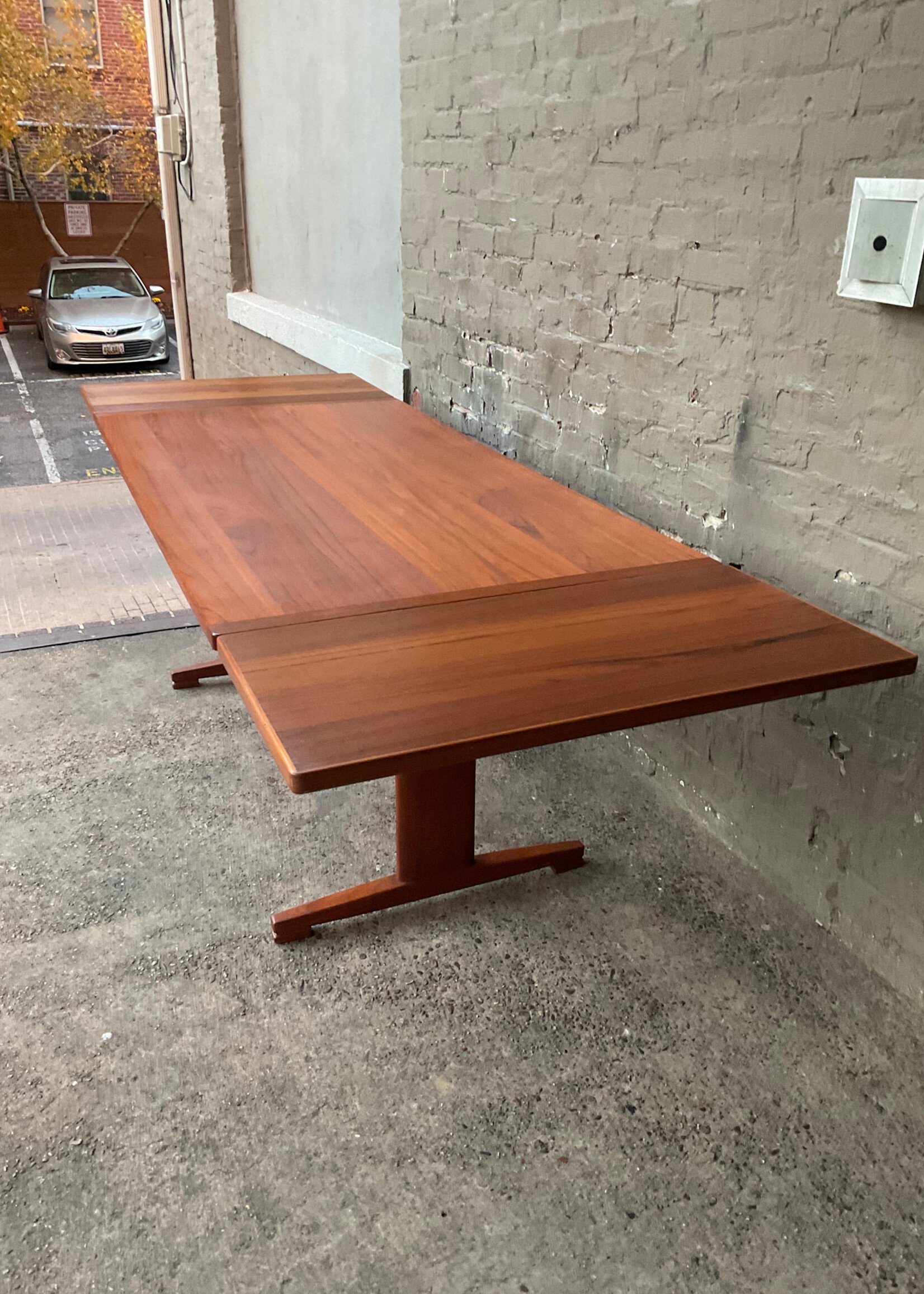 GOODWOOD Danish Modern Teak Extension Table w/2 Leaves