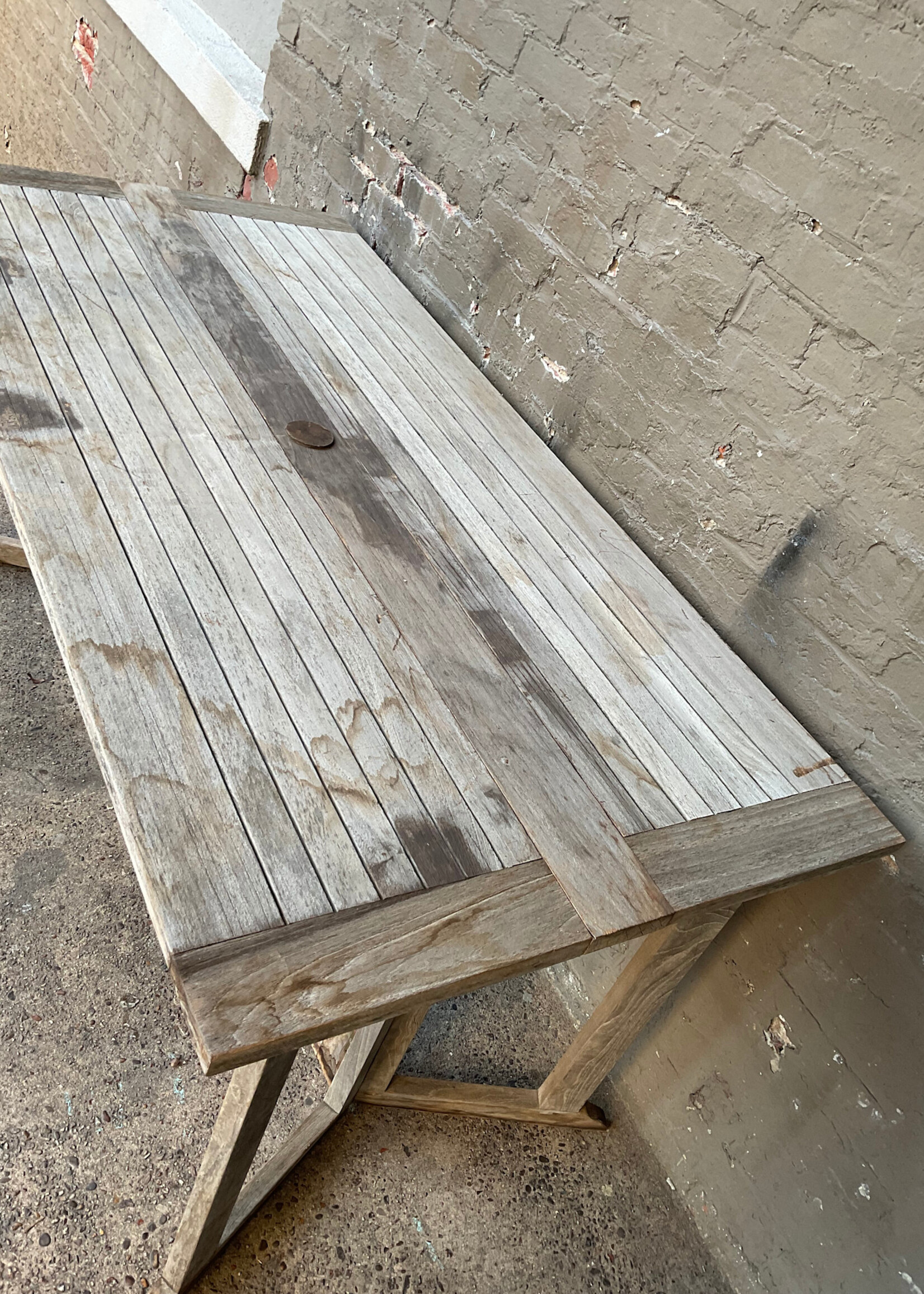 GOODWOOD Weathered Teak Folding Table