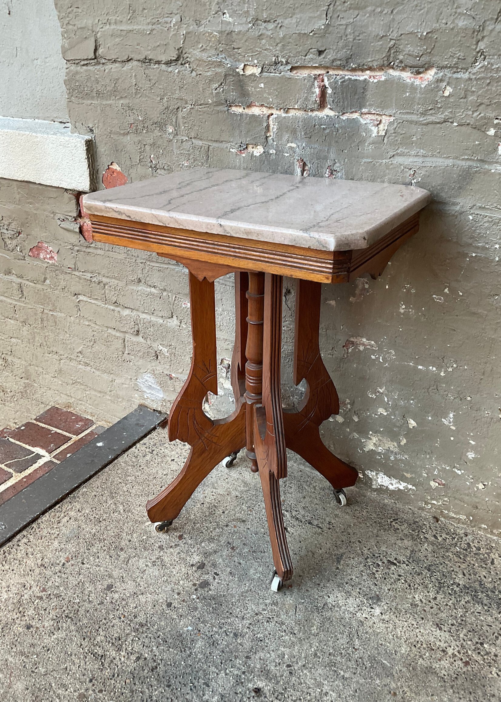 GOODWOOD Victorian Marble Top Parlor Table