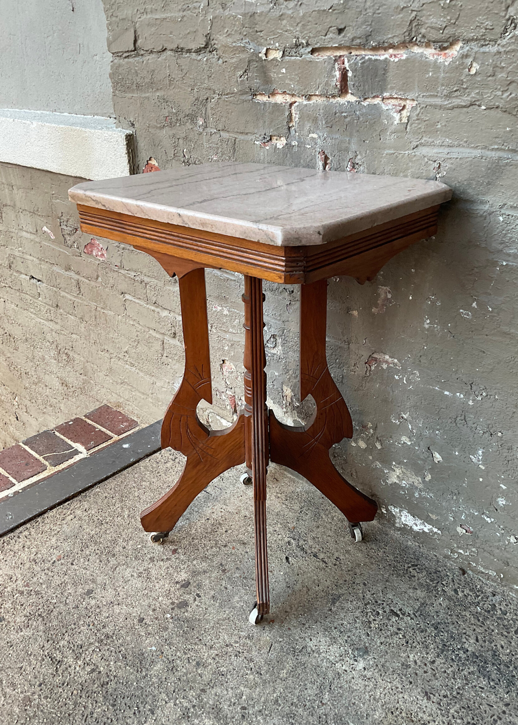 GOODWOOD Victorian Marble Top Parlor Table