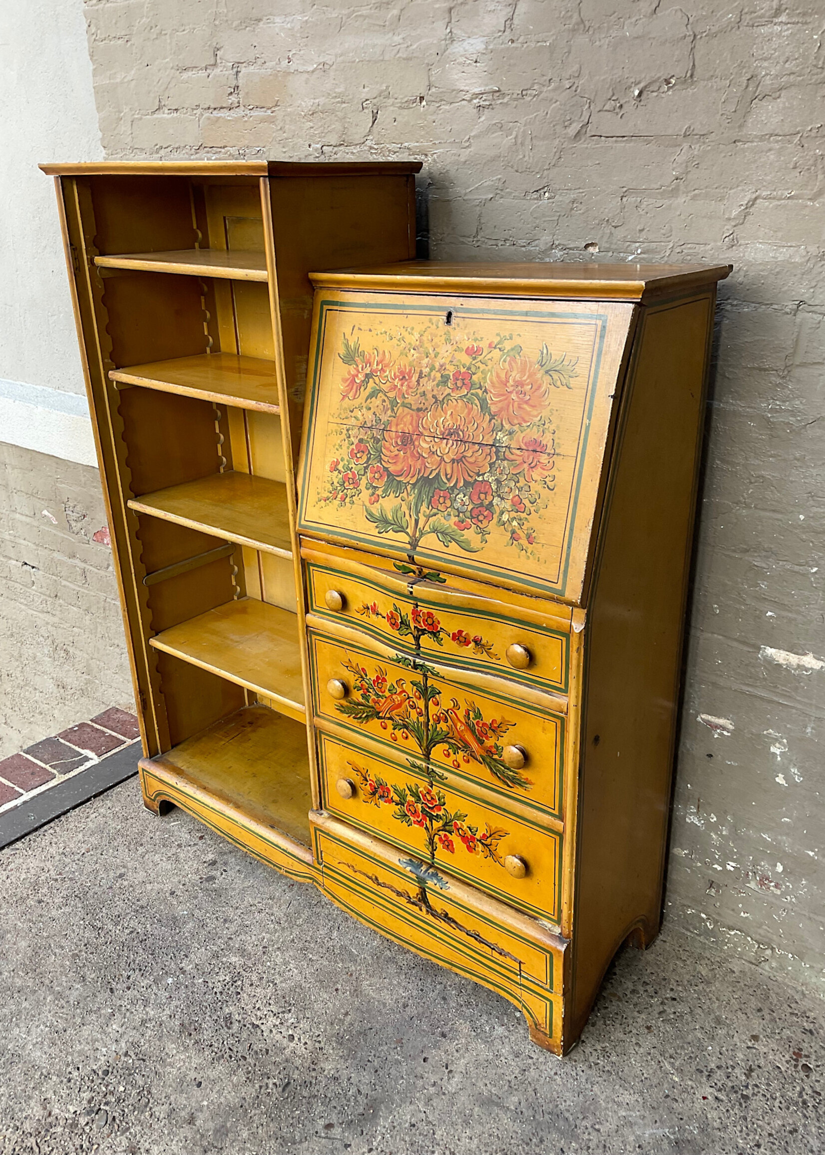 GOODWOOD Hand Painted Victorian Secretary