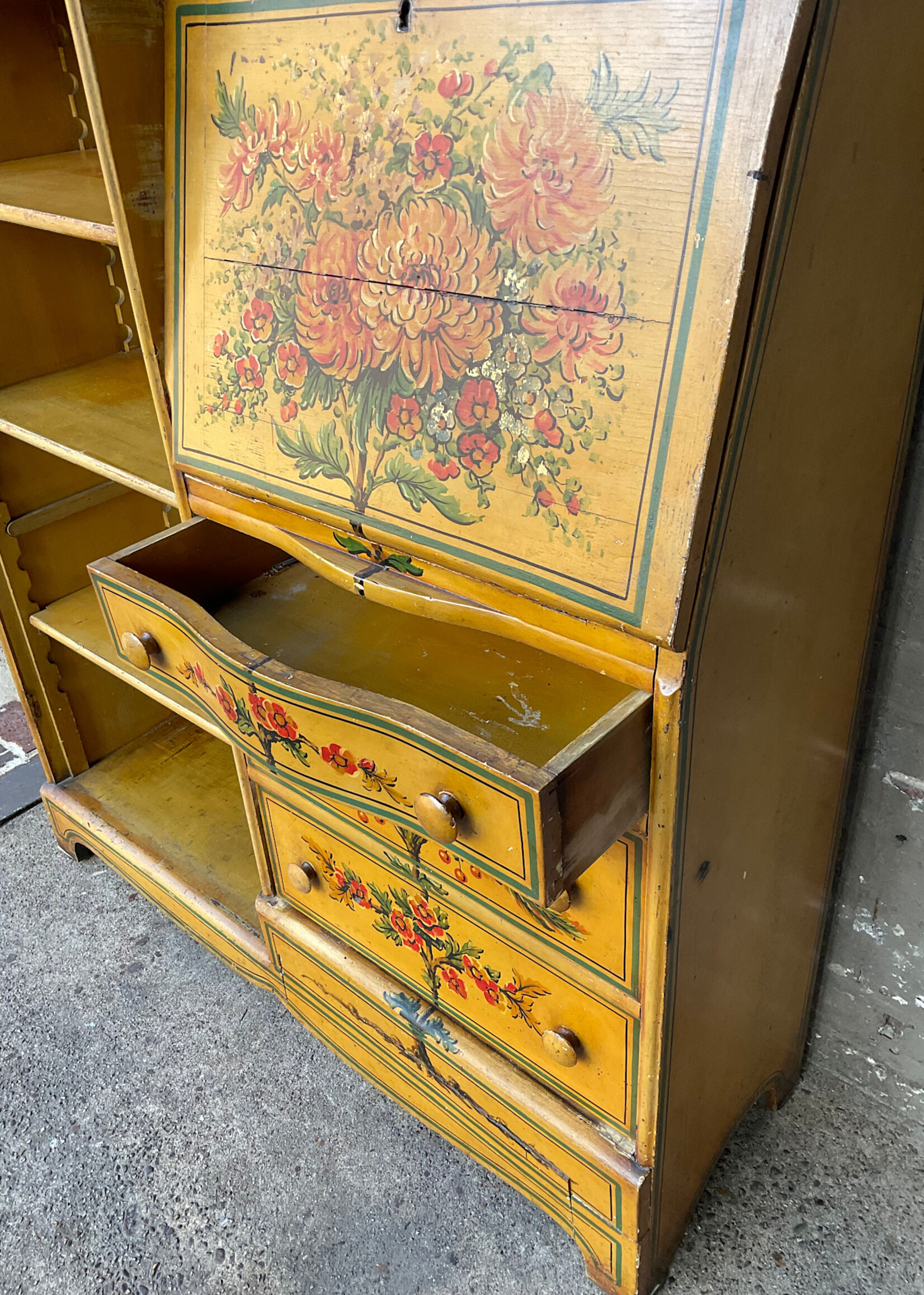 GOODWOOD Hand Painted Victorian Secretary