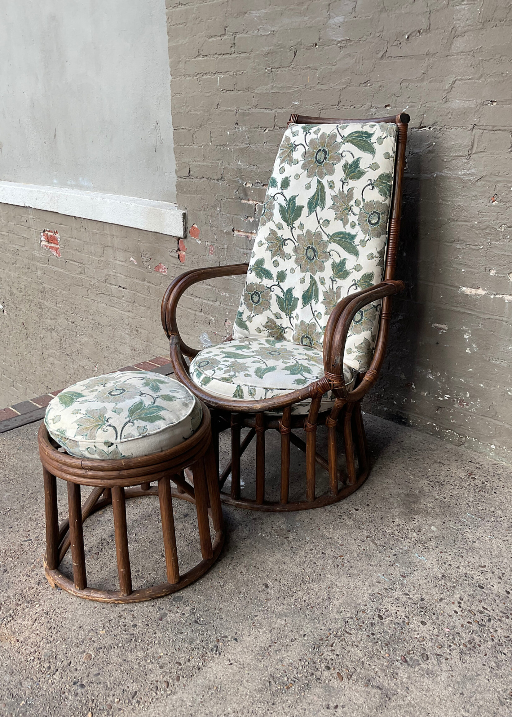 GOODWOOD Rattan Chair & Ottoman