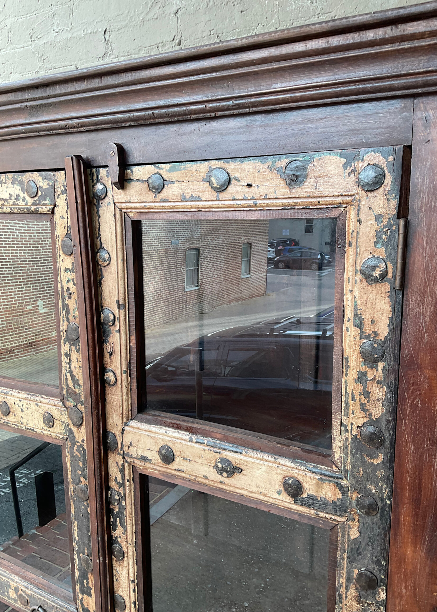 GOODWOOD Glass Front Indonesian Teak Cabinet