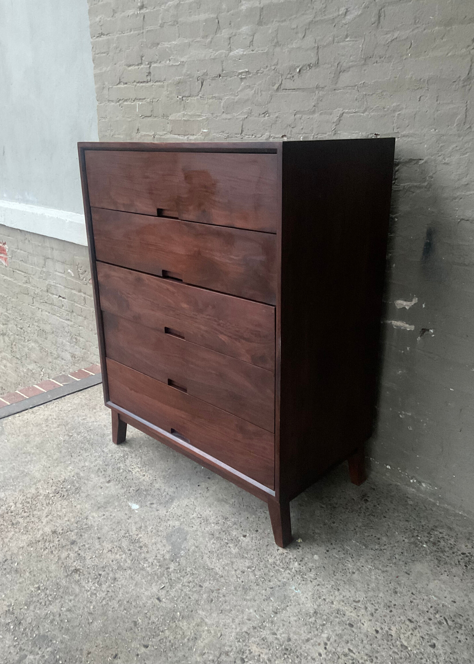 GOODWOOD MCM Style Solid Hardwood Chest of Drawers