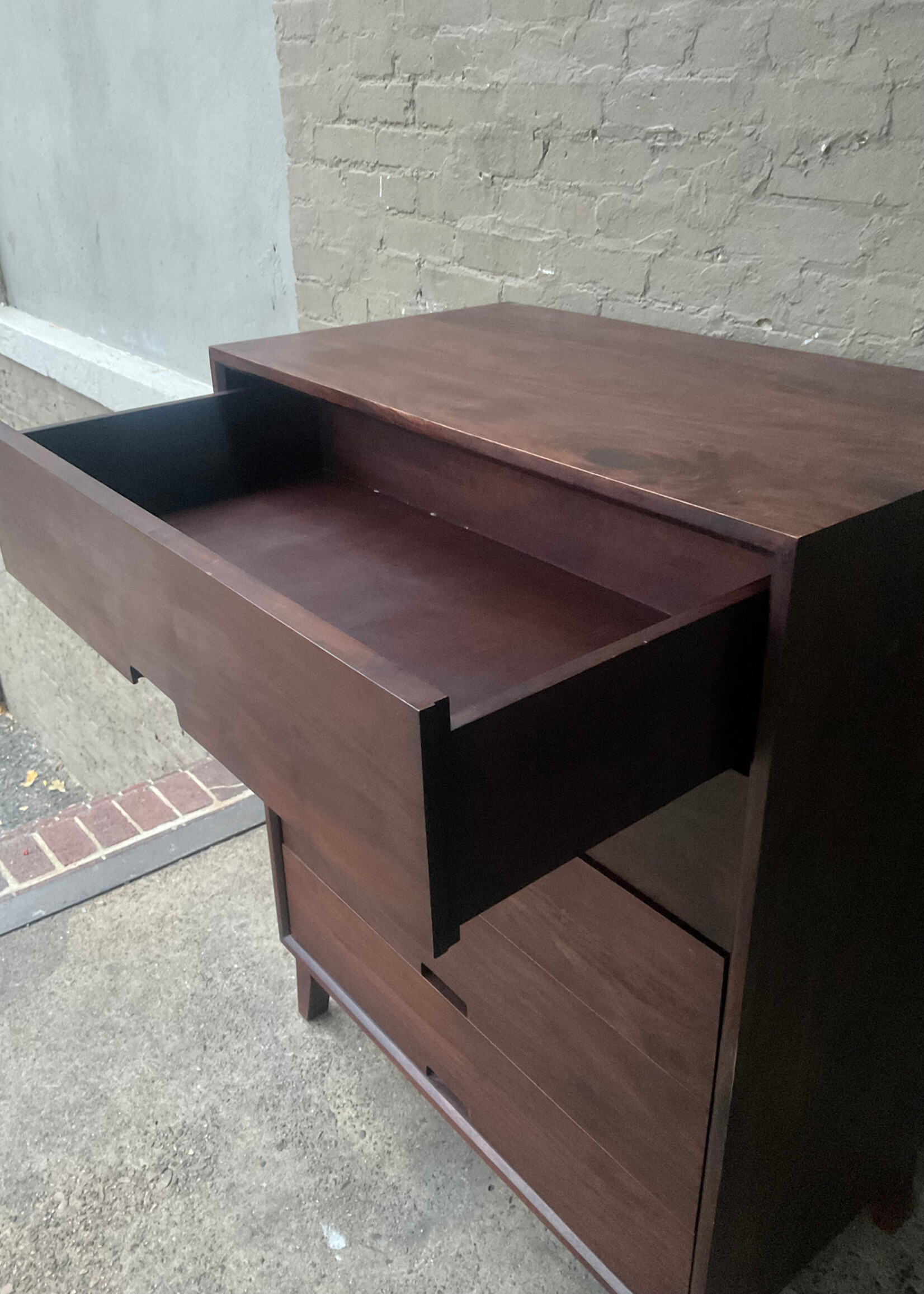 GOODWOOD MCM Style Solid Hardwood Chest of Drawers