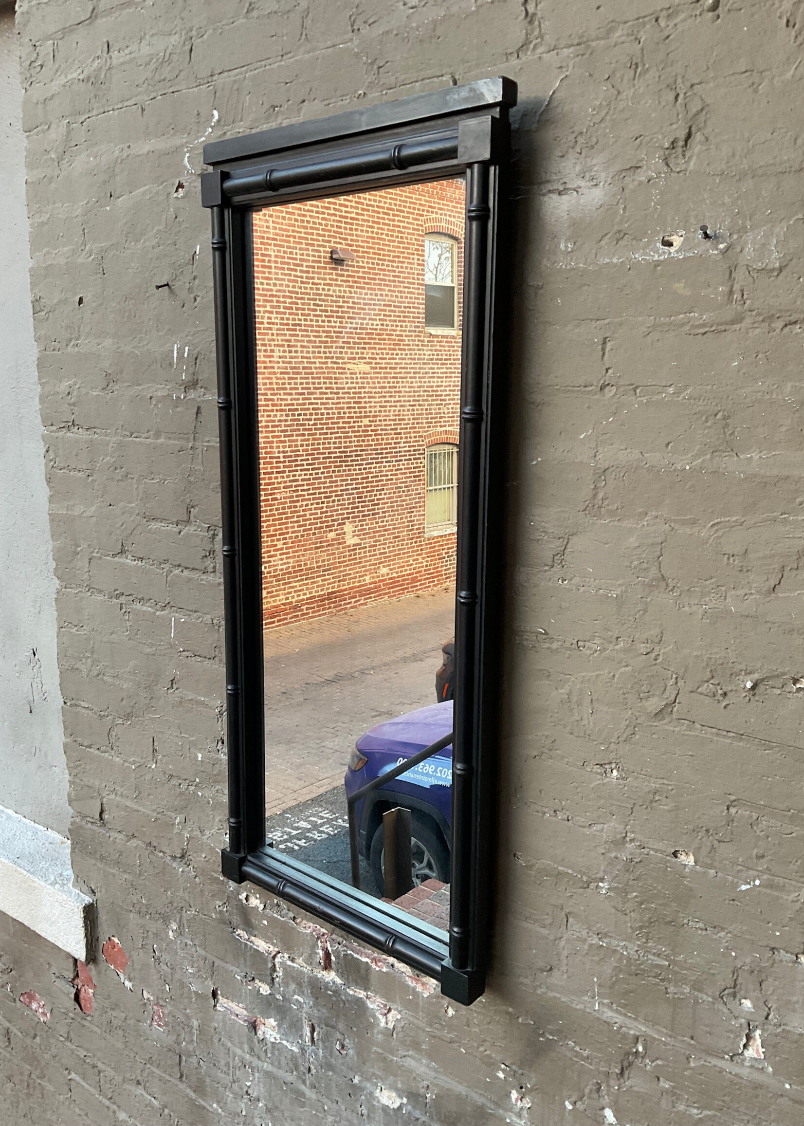 GOODWOOD Vintage Faux Bamboo Wood Mirror