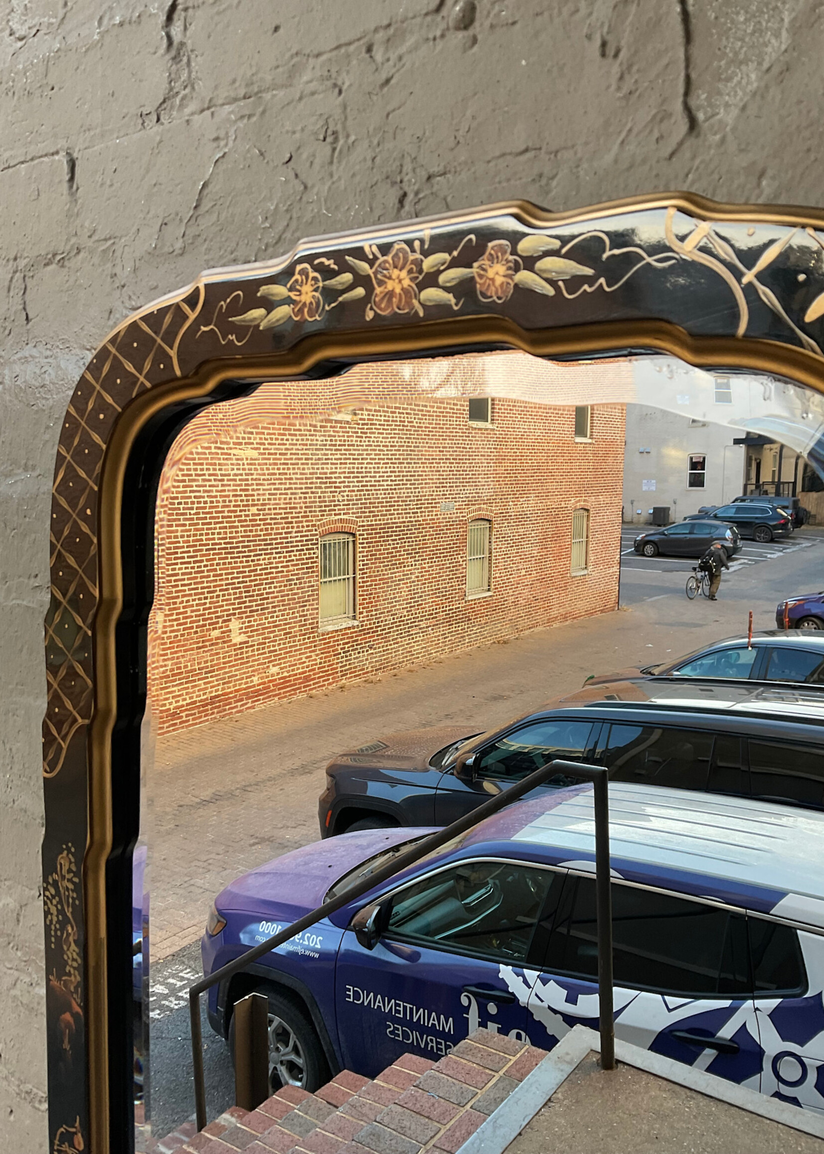 GOODWOOD Japanned Beveled Mirror