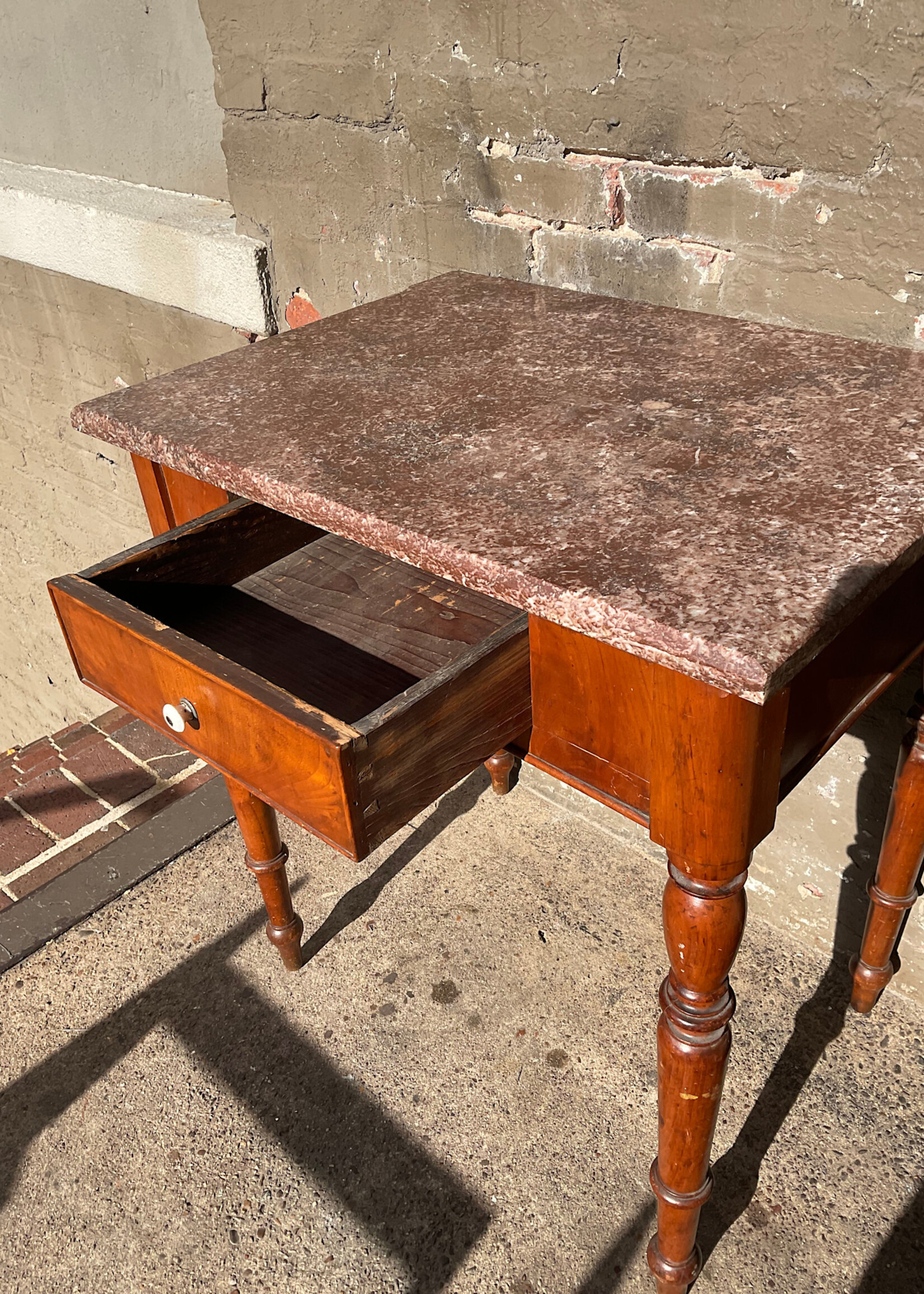 GOODWOOD Victorian Marble Top Side Table