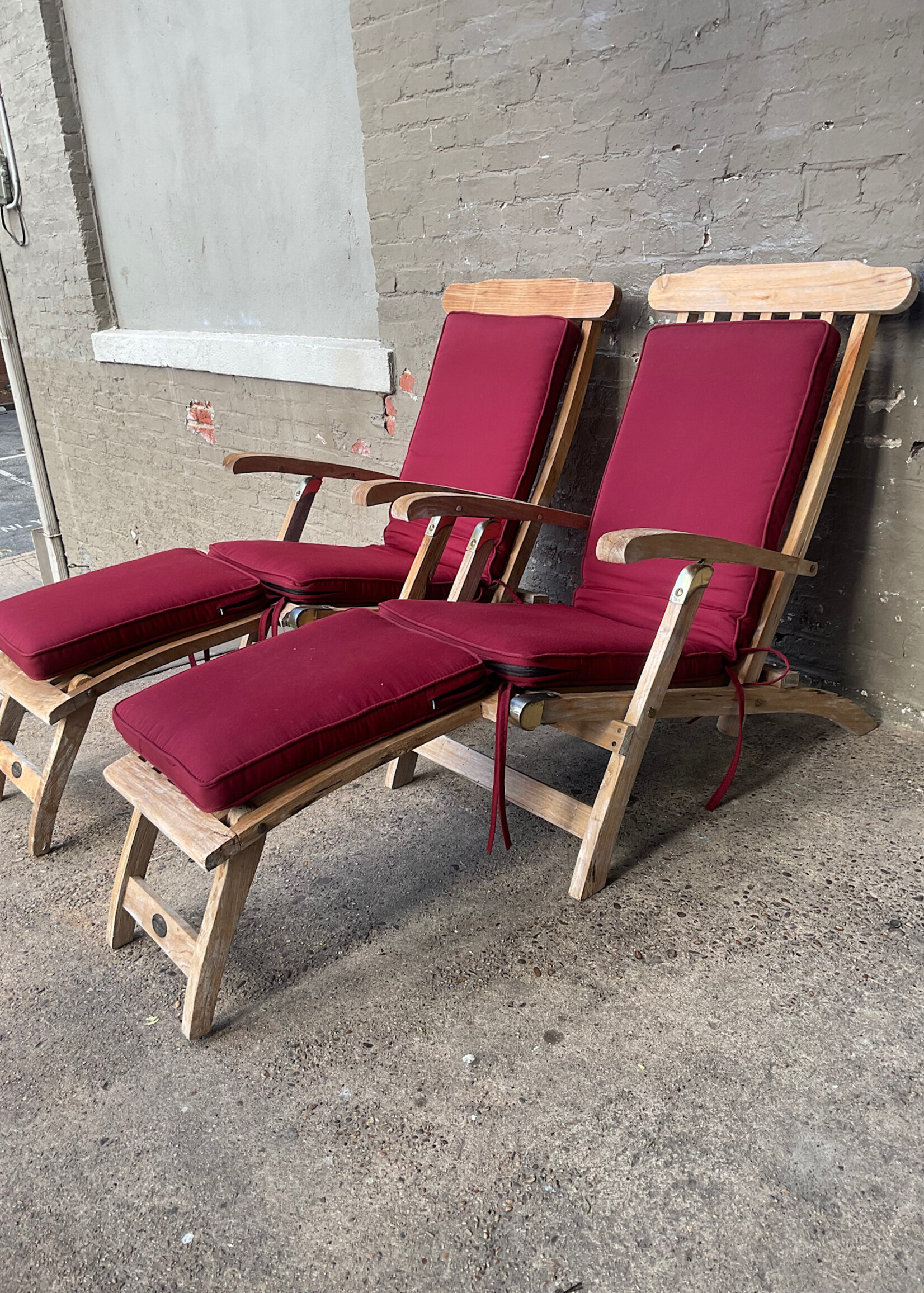 GOODWOOD Teak Deck Chair with Cushions