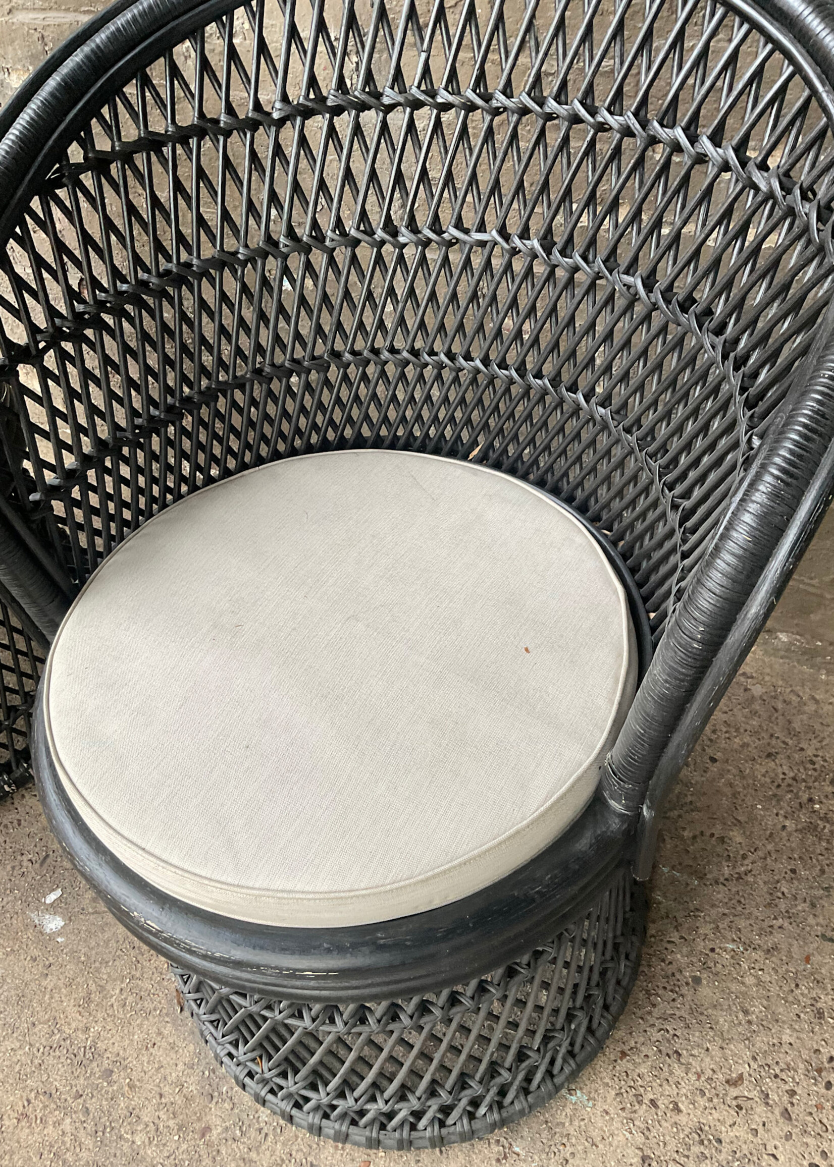 GOODWOOD Pair of Rattan Swivel Chairs