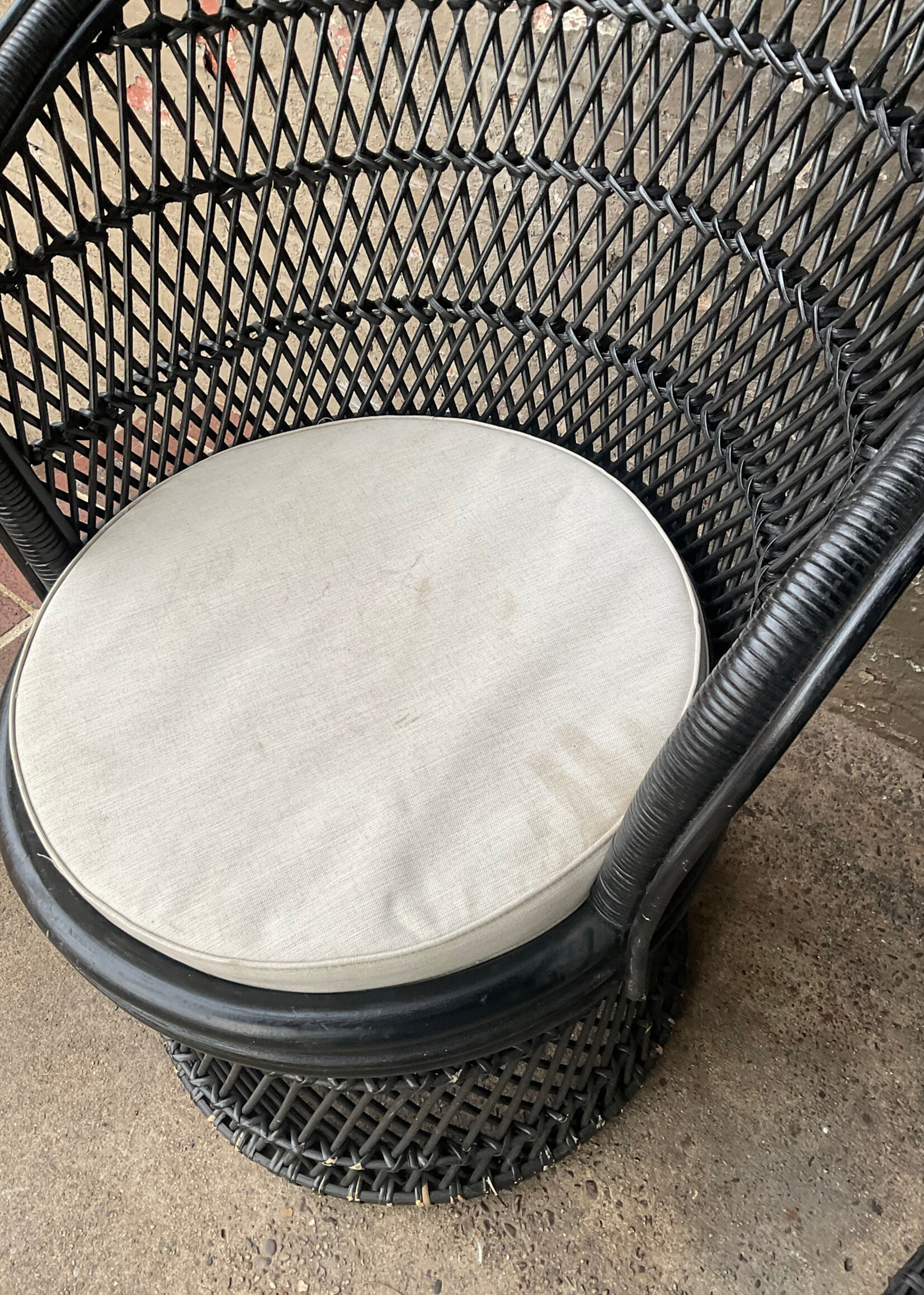 GOODWOOD Pair of Rattan Swivel Chairs