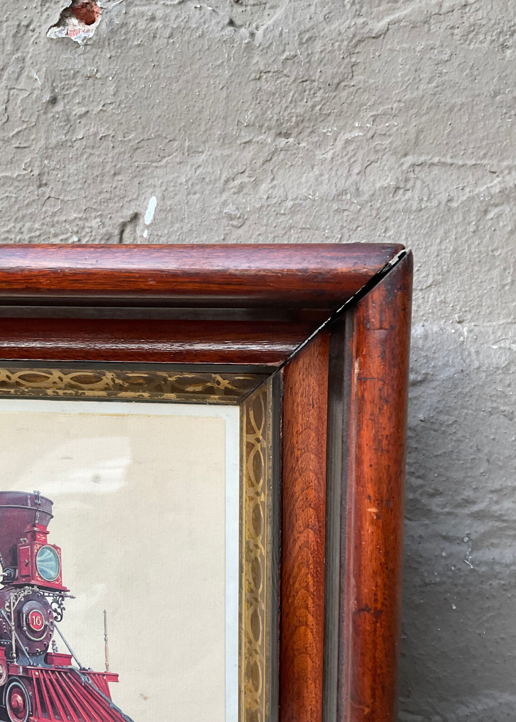 GOODWOOD Train Print, Victorian Frame