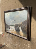 GOODWOOD Surrealist Painting, Oil on Canvas, Signed Stark