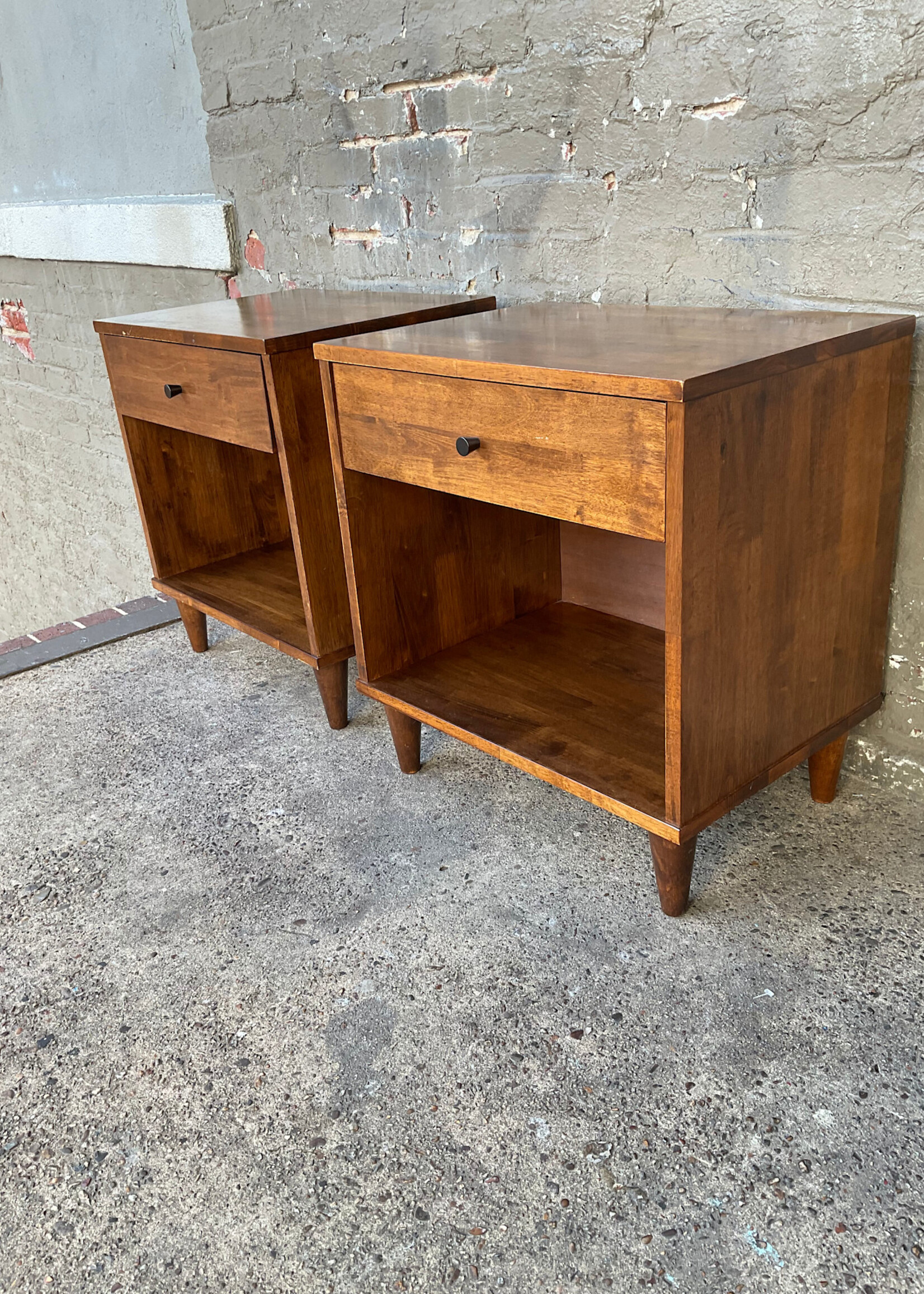 GOODWOOD Pair of MCM Style Nightstands