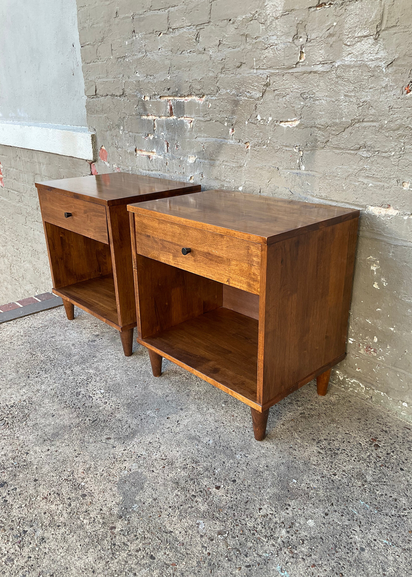 GOODWOOD Pair of MCM Style Nightstands