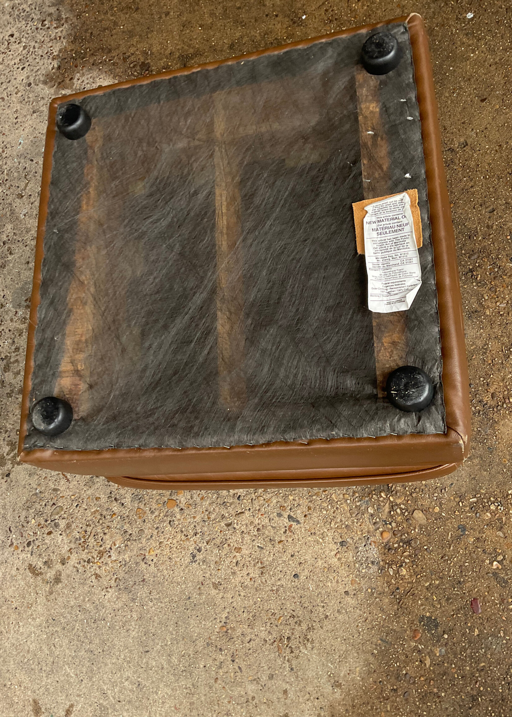 GOODWOOD Vintage Leather Ottoman