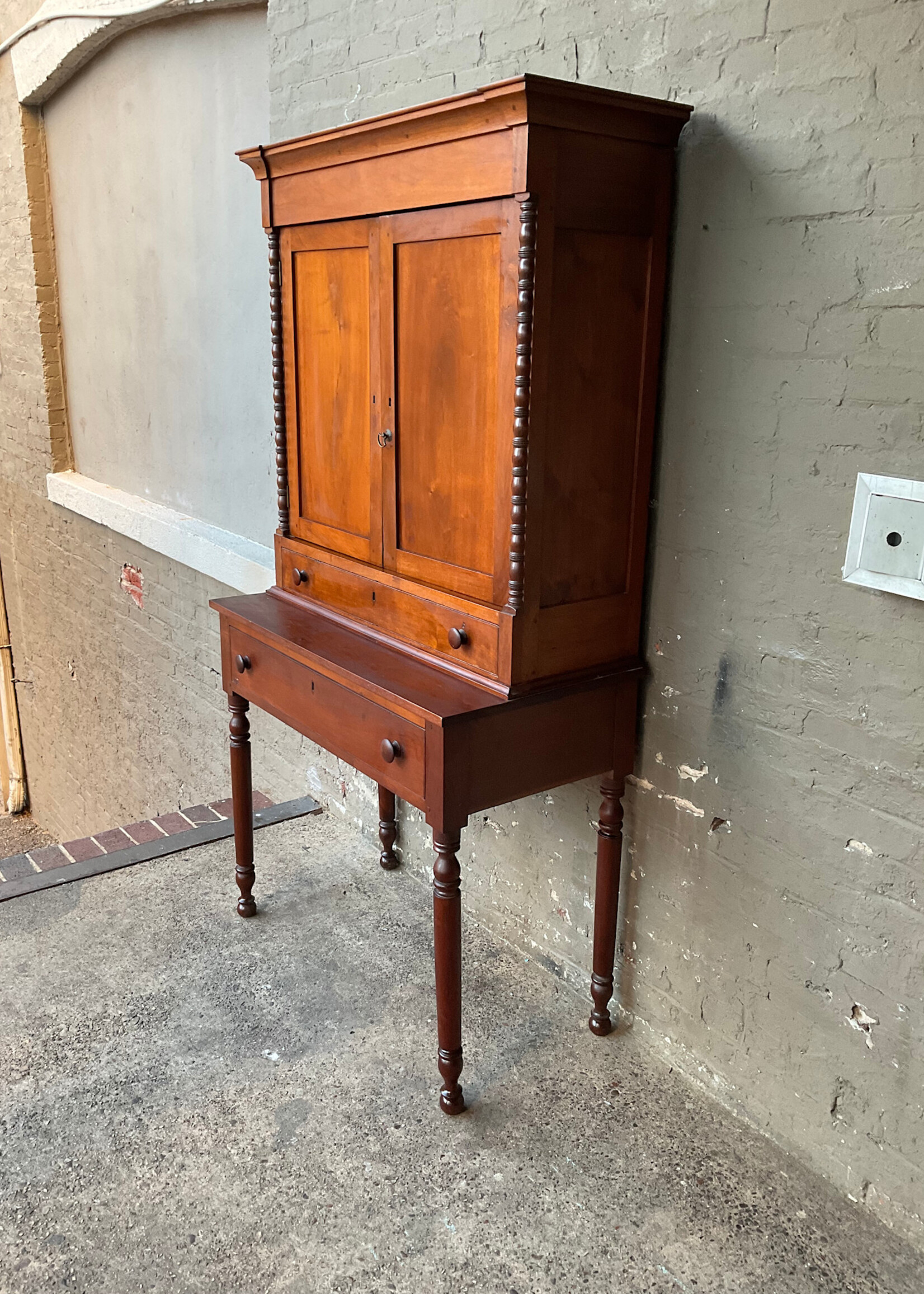 GOODWOOD Antique Walnut Step Back Cupboard