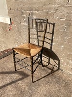 GOODWOOD Petite Decorated Rush Seat Chair