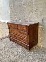 GOODWOOD Victorian Marble Top Chest with Secret Safe