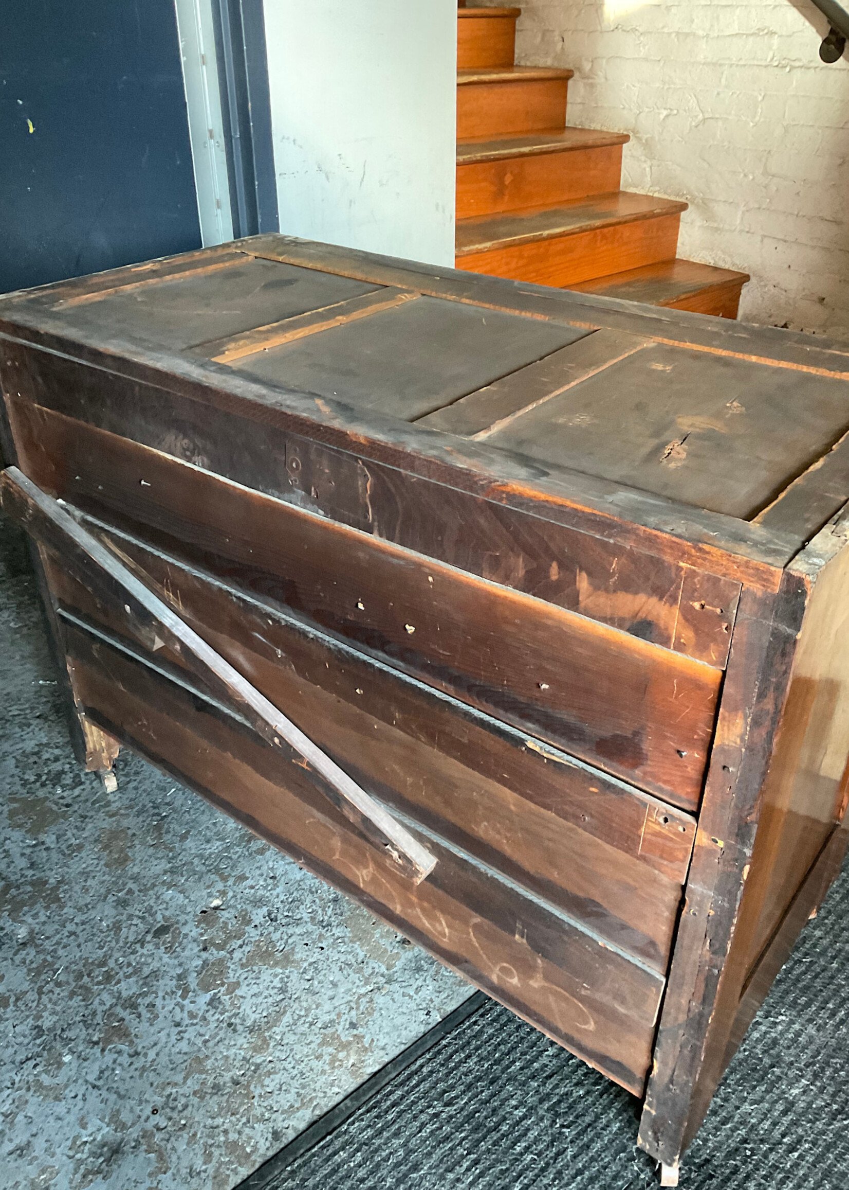 GOODWOOD Victorian Marble Top Chest with Secret Safe