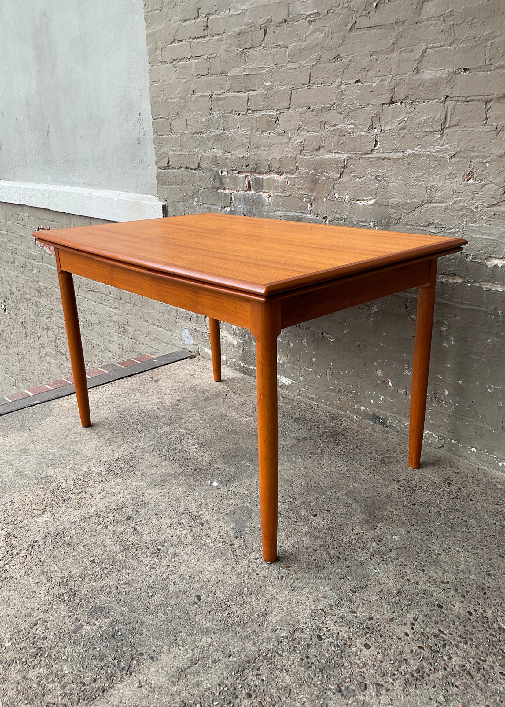 GOODWOOD Danish Modern Teak Draw Leaf Table