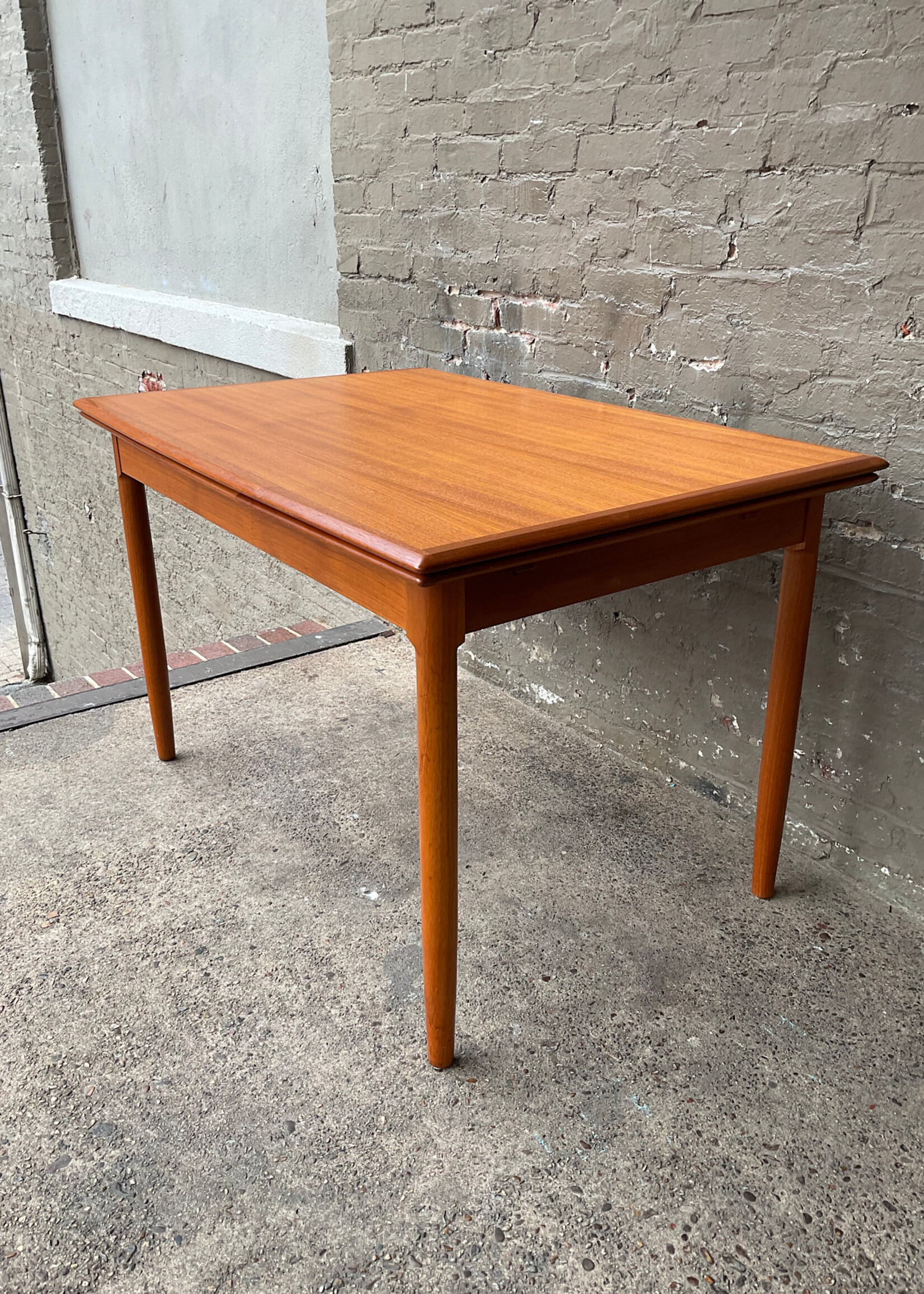 GOODWOOD Danish Modern Teak Draw Leaf Table