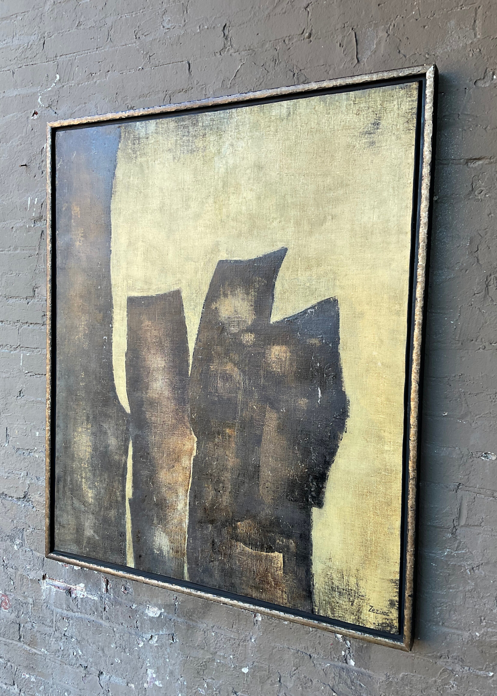 GOODWOOD Abstract, Oil on Canvas, Helene Zezulova