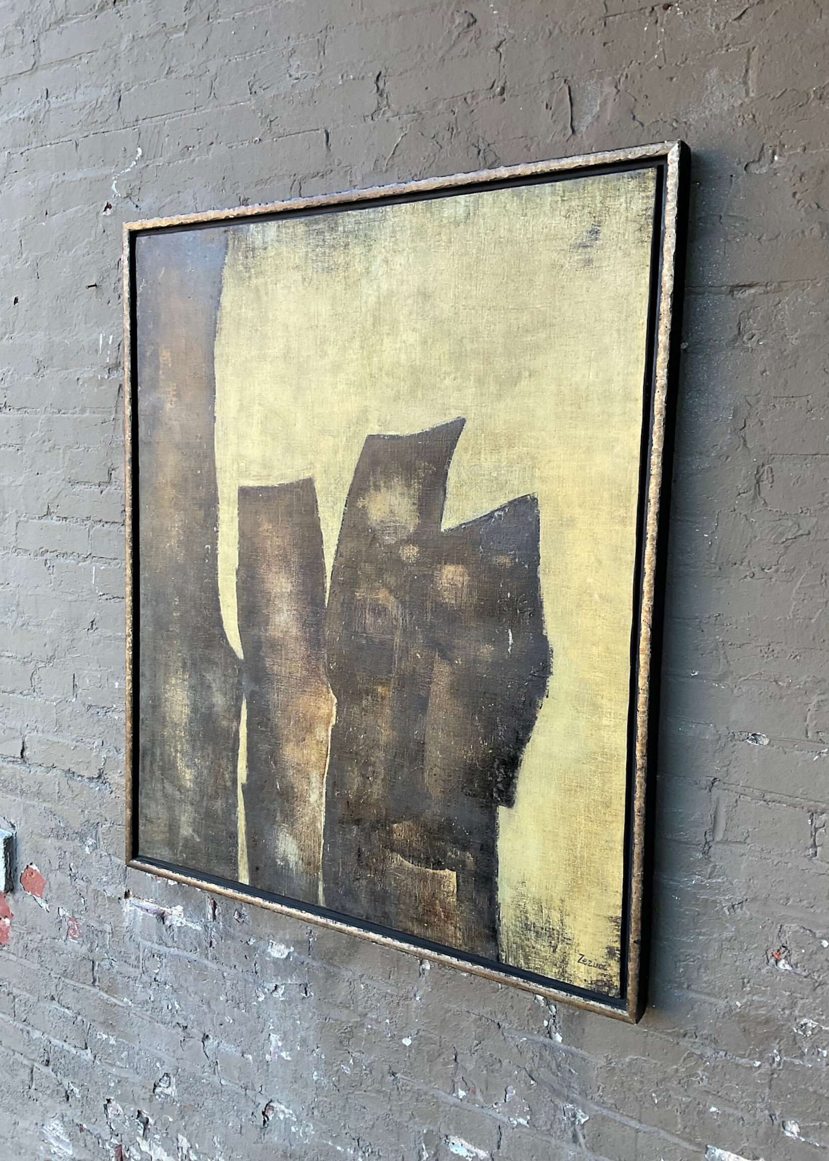 GOODWOOD Abstract, Oil on Canvas, Helene Zezulova