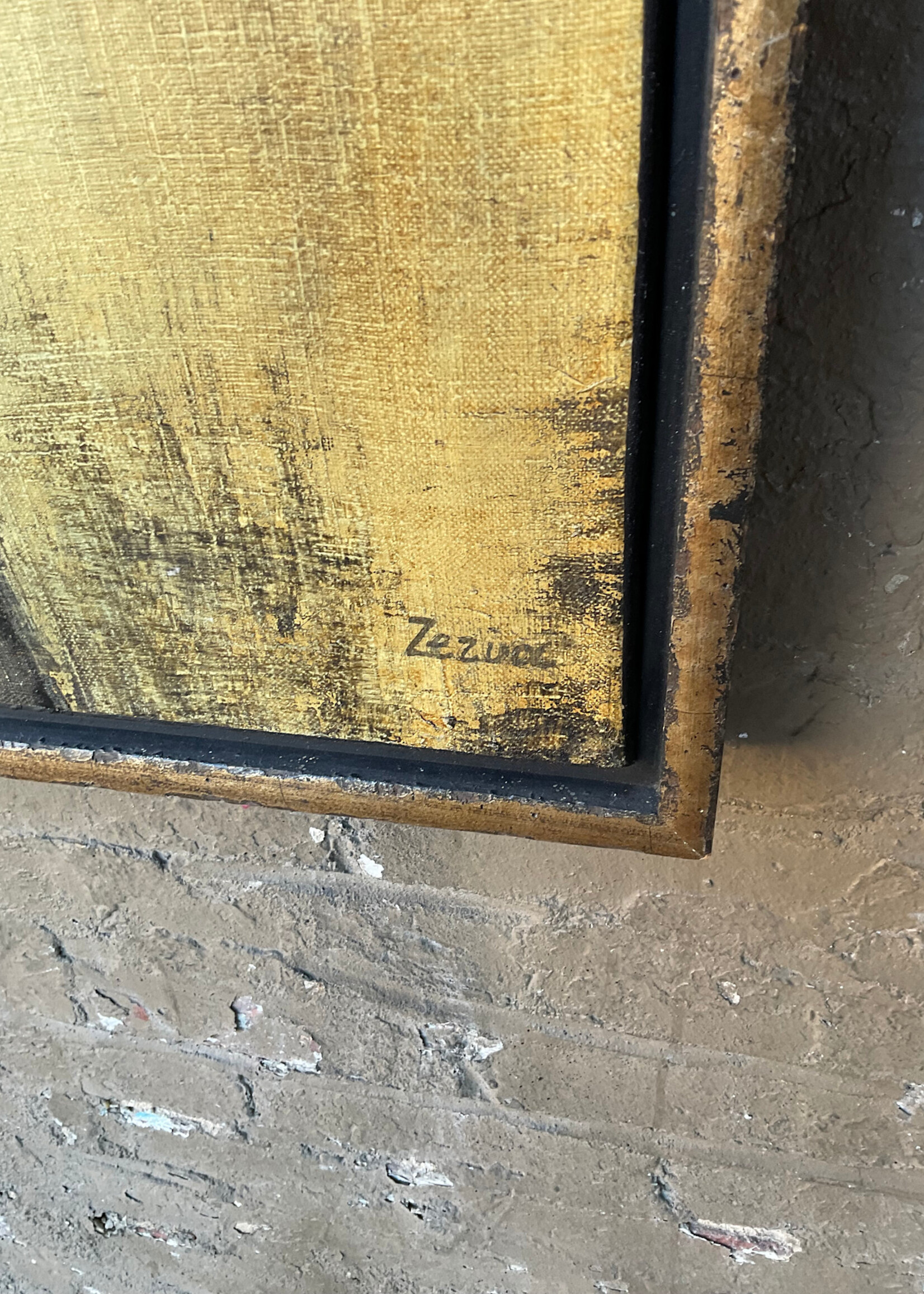 GOODWOOD Abstract, Oil on Canvas, Helene Zezulova