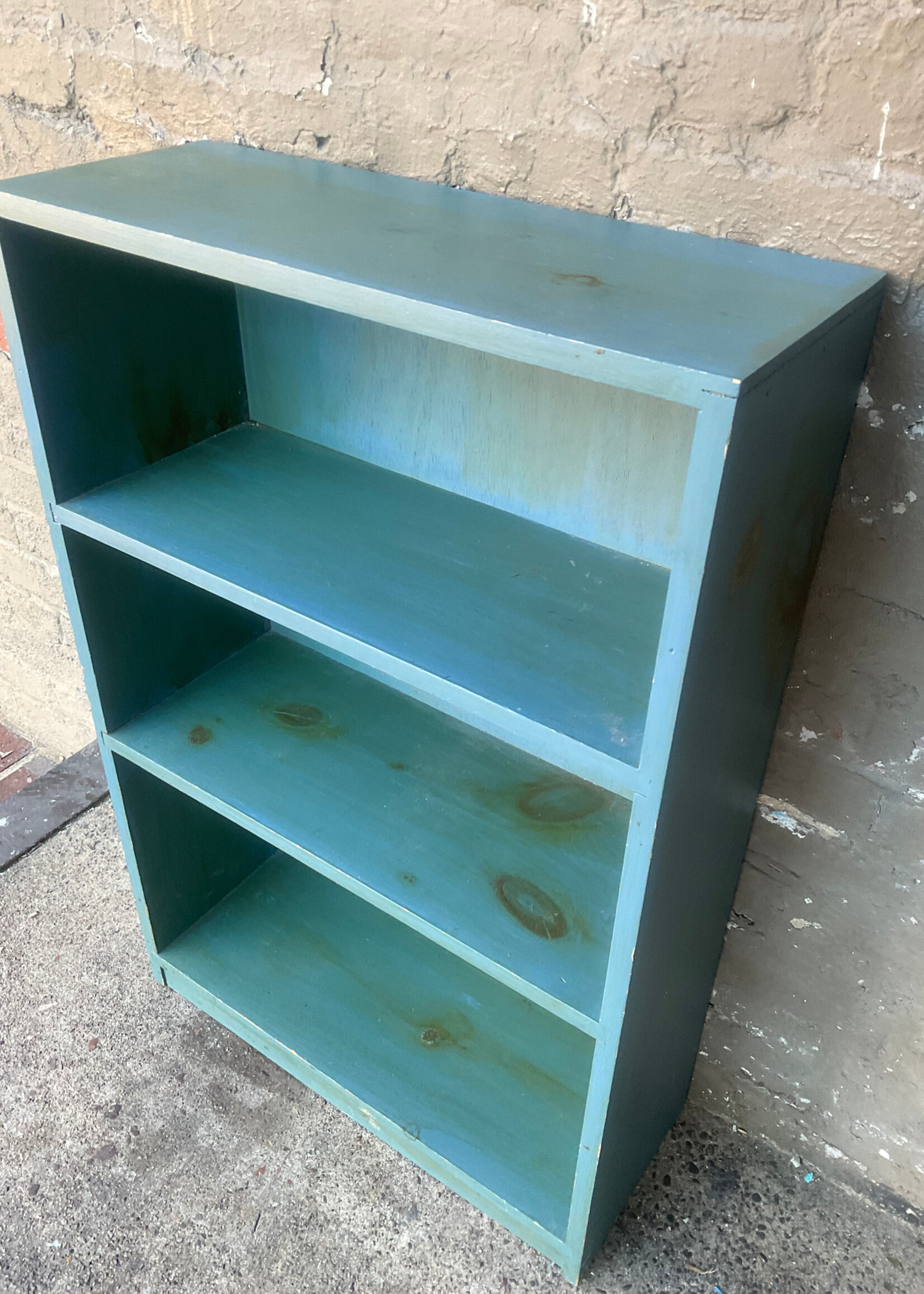 GOODWOOD Vintage Blue Painted Bookcase