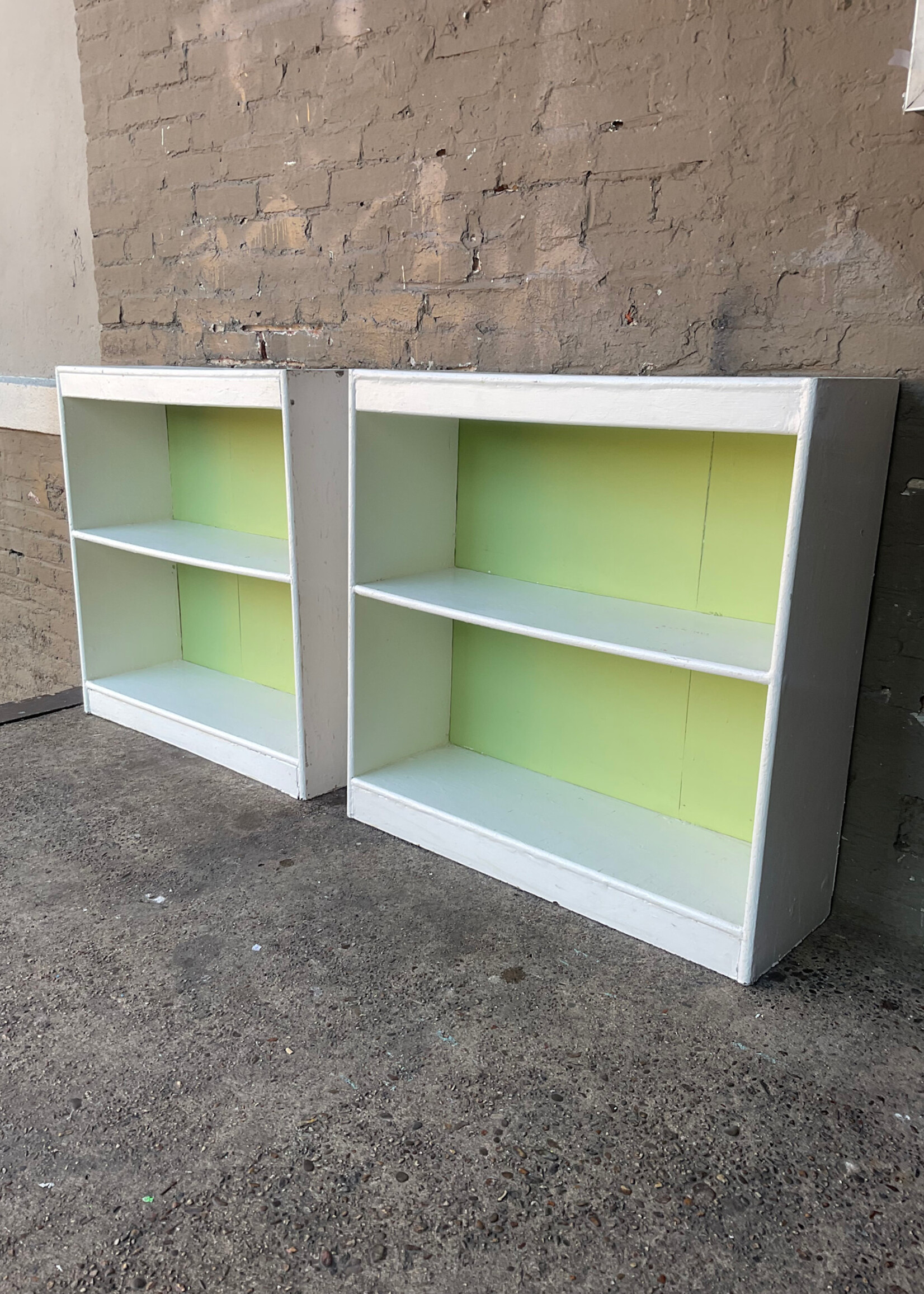 GOODWOOD Vintage White Painted Bookcase