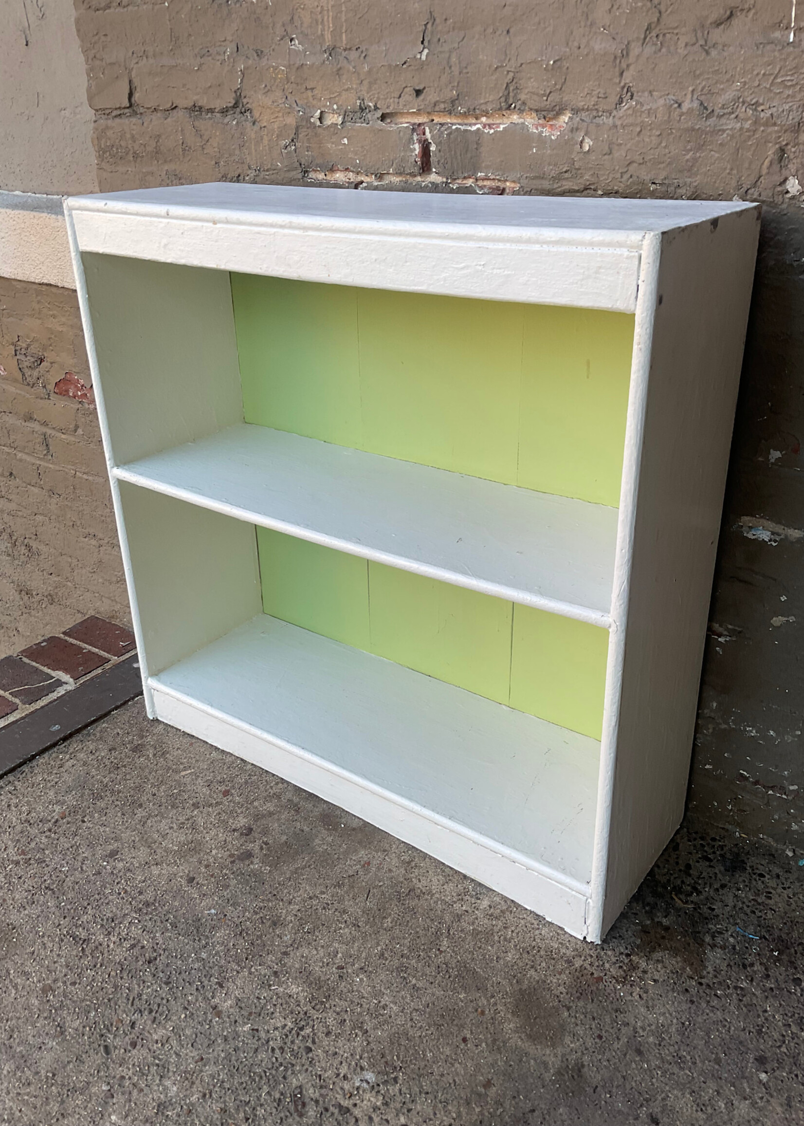 GOODWOOD Vintage White Painted Bookcase