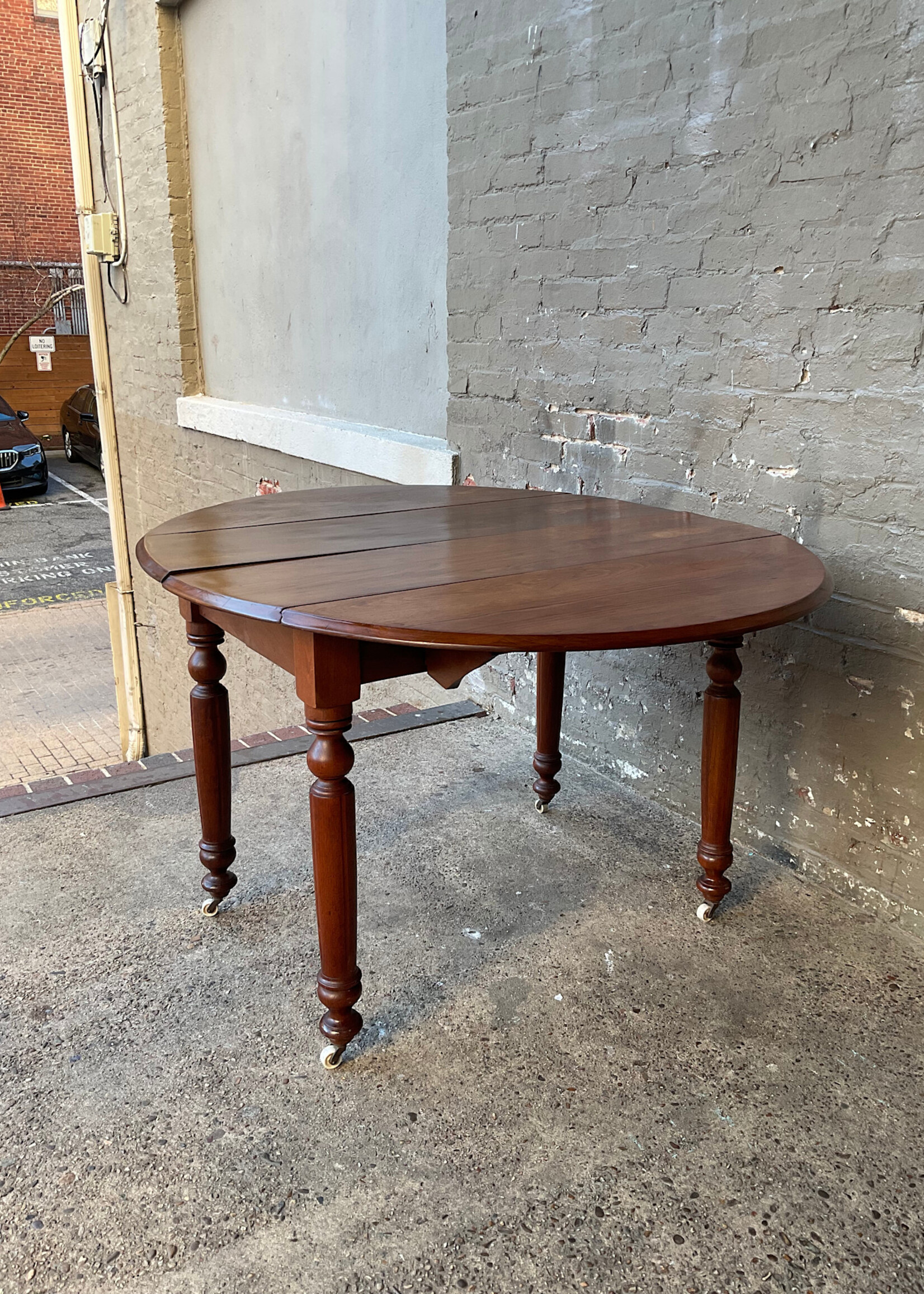 GOODWOOD Antique Walnut Drop Leaf Extension Table