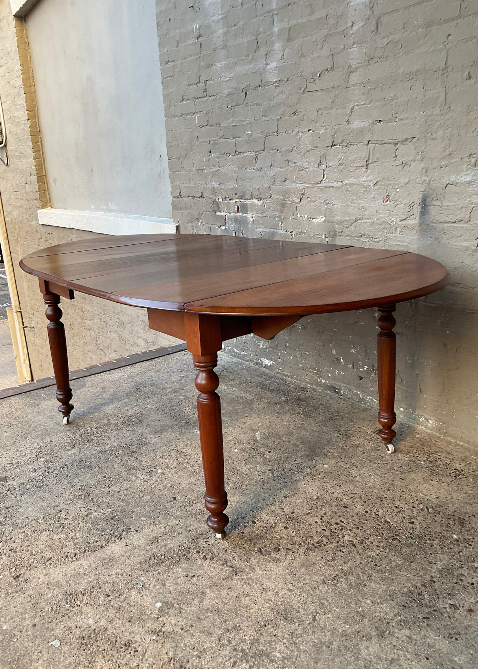 GOODWOOD Antique Walnut Drop Leaf Extension Table