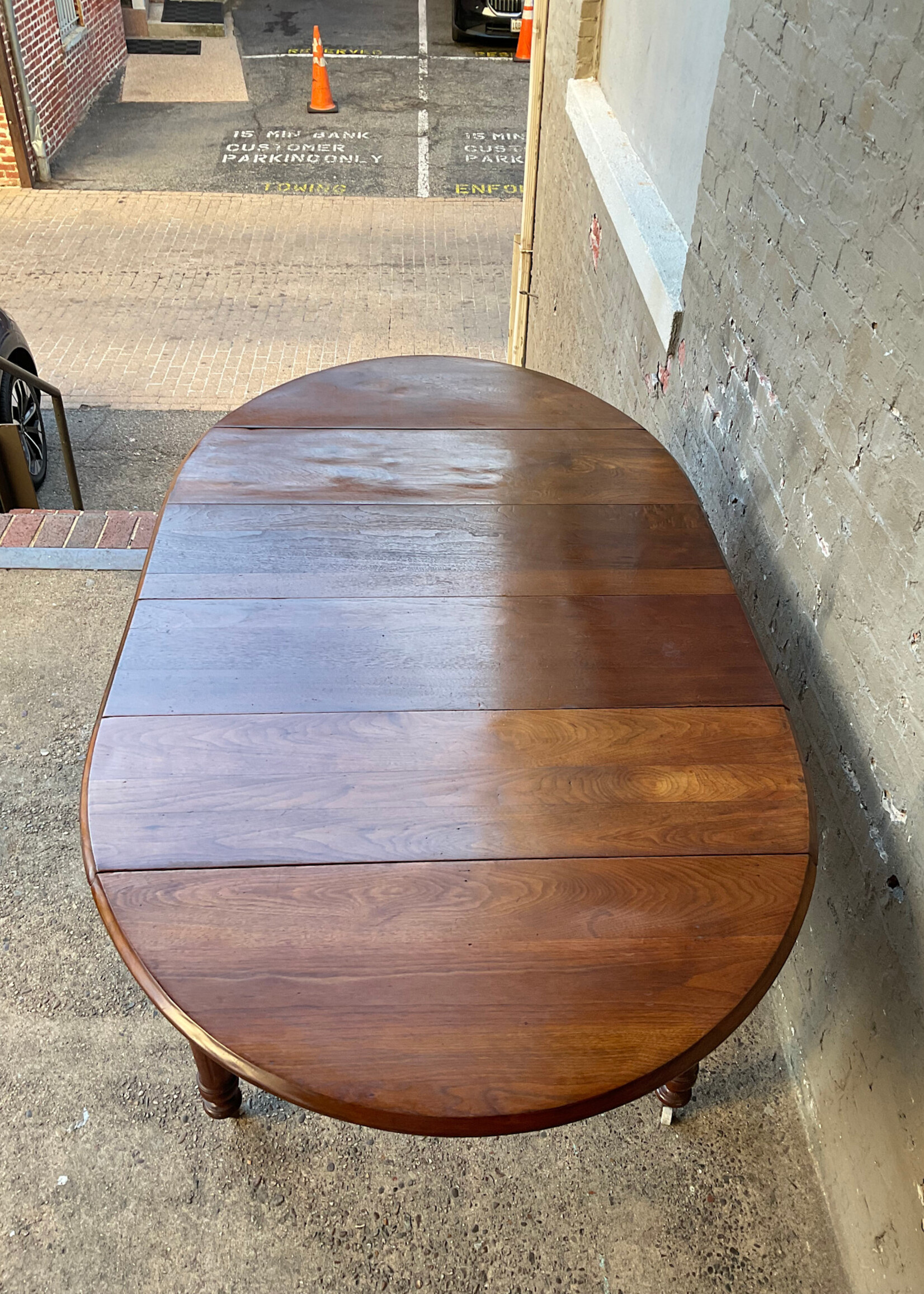 GOODWOOD Antique Walnut Drop Leaf Extension Table
