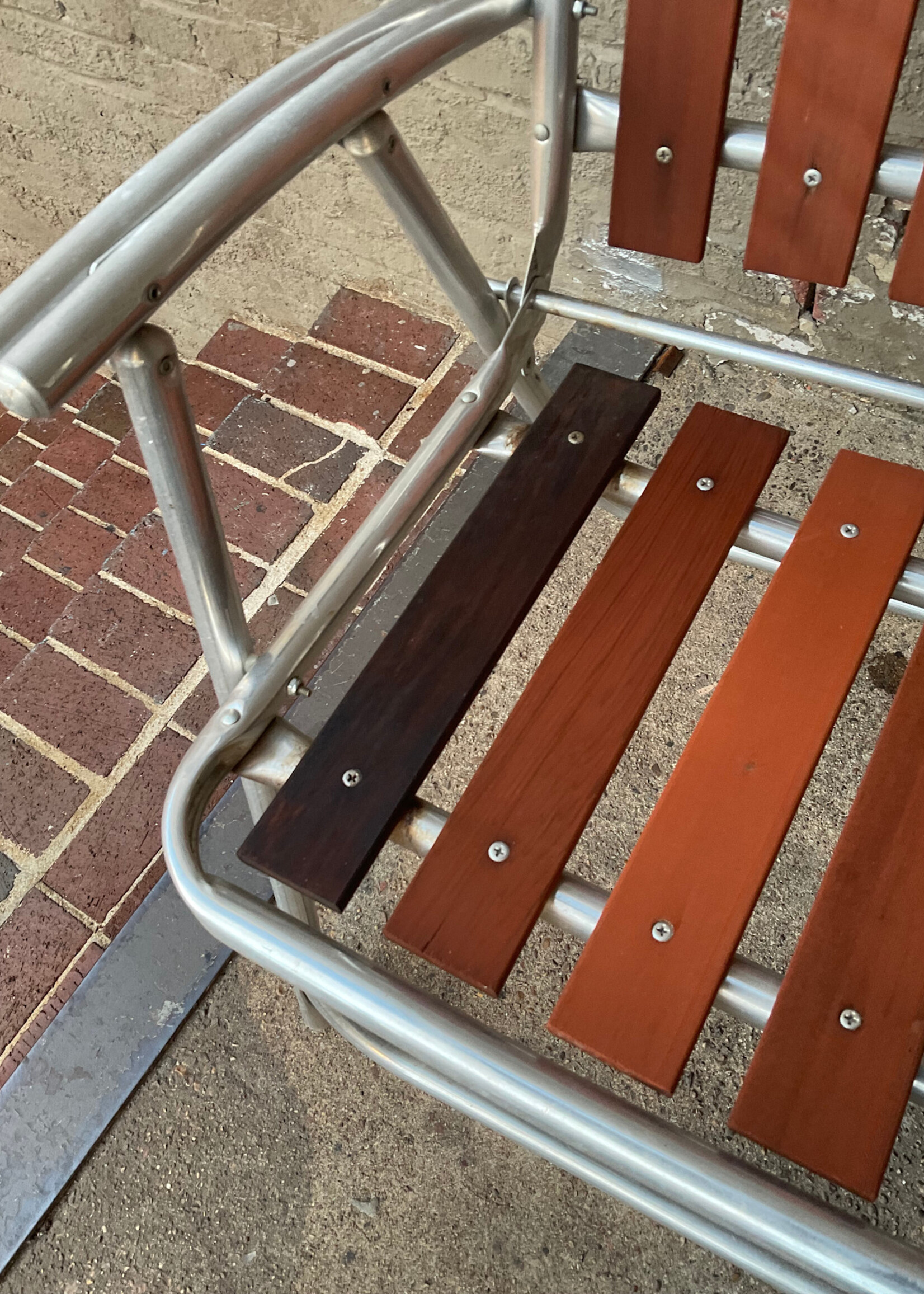 GOODWOOD Pair of MCM Aluminum Lawn Chairs