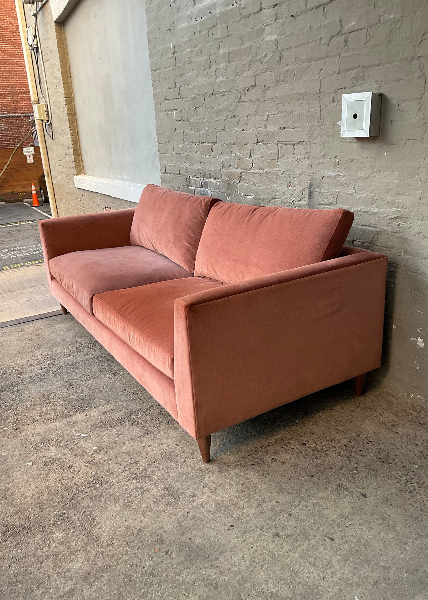 GOODWOOD MCM Style Velvet Sofa, USA