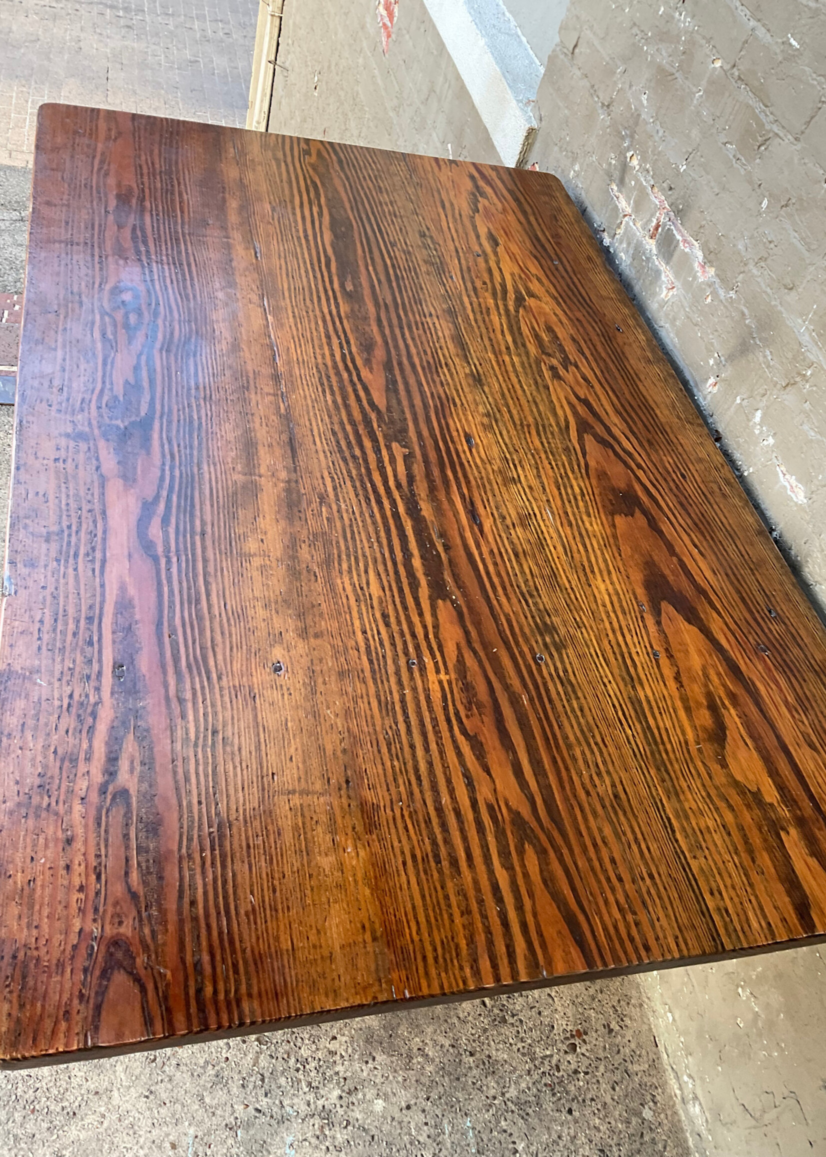 GOODWOOD Handmade Heart Pine Trestle Table