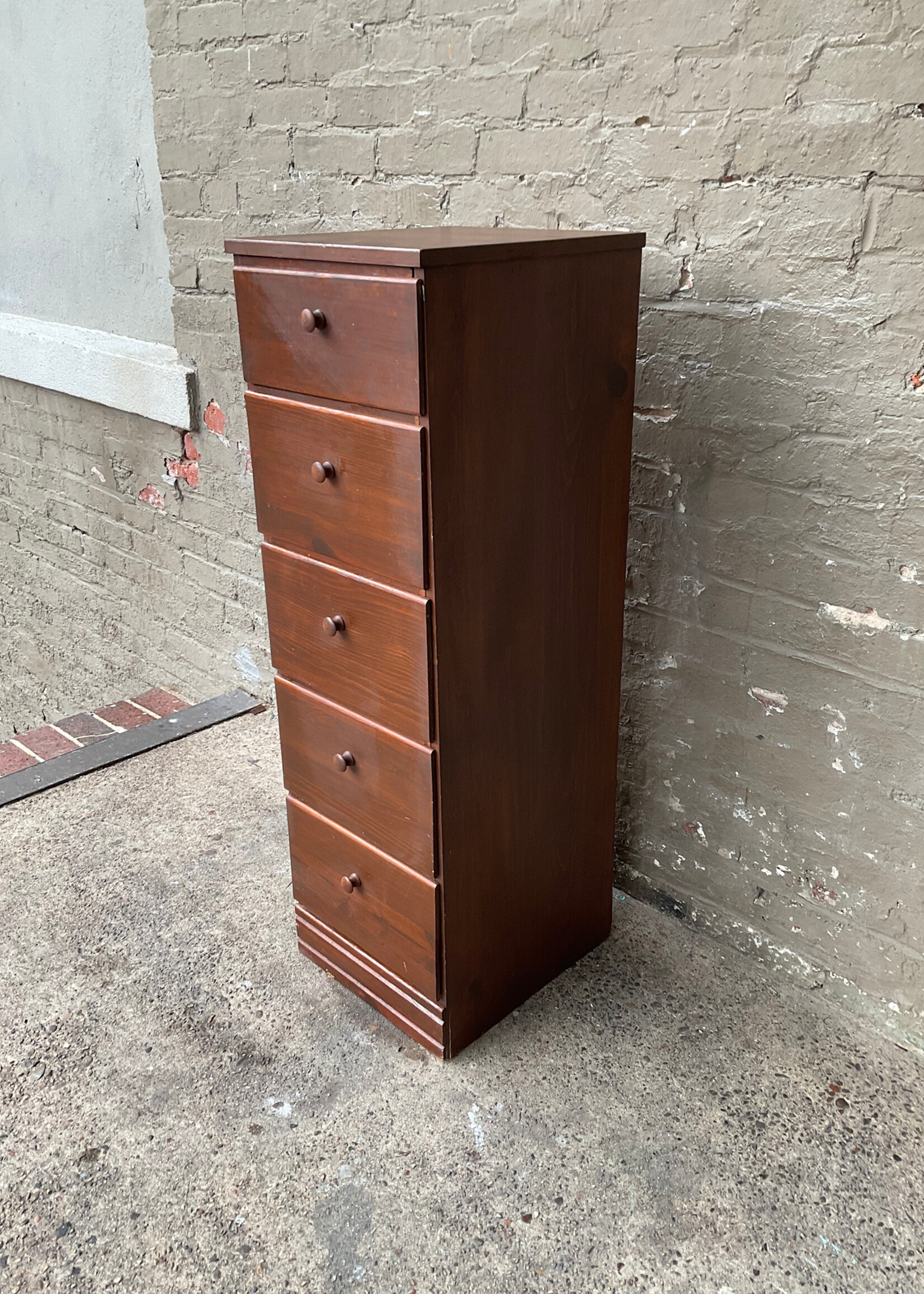 GOODWOOD Vintage Stained Pine Chest of Drawers