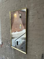 GOODWOOD Brass Harlequin Mirror, Some Loss to Frame