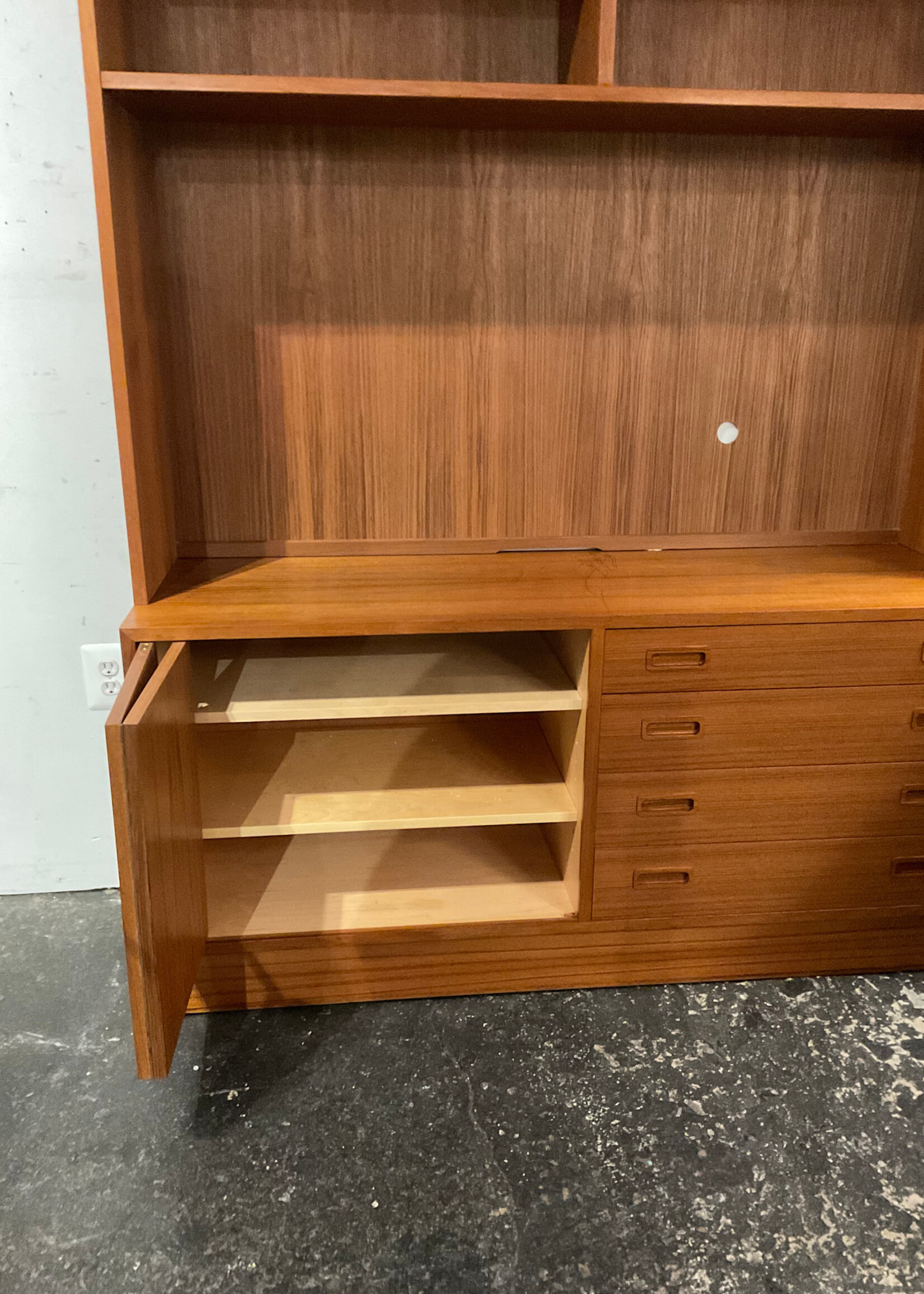 GOODWOOD Hundevad Danish Modern Teak 2 Piece Cabinet