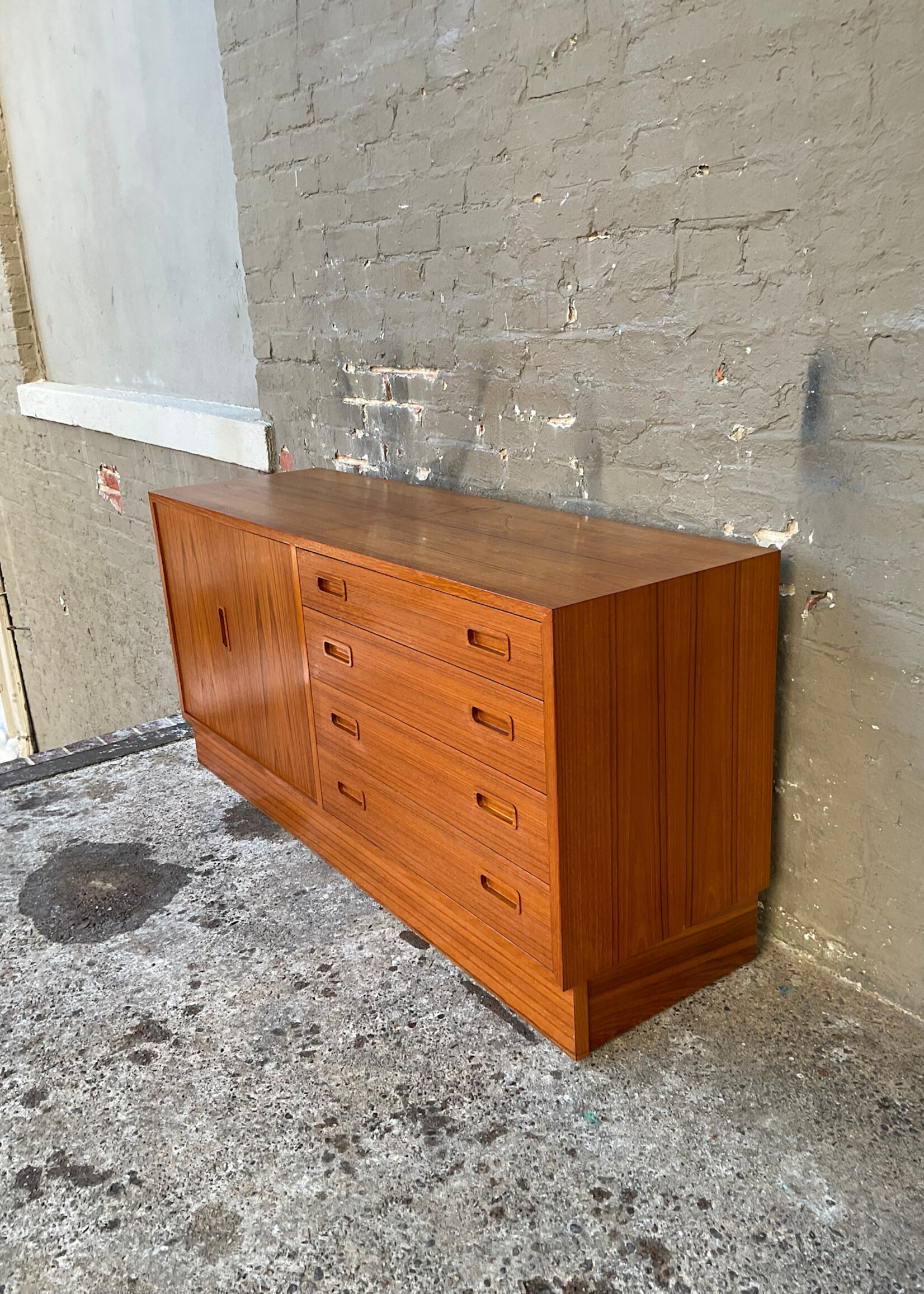 GOODWOOD Hundevad Danish Modern Teak 2 Piece Cabinet